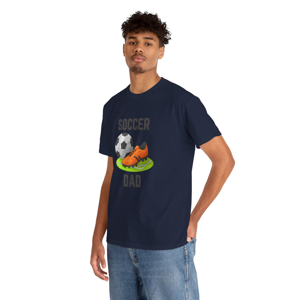 Soccer Dad T-Shirt – Graphic Soccer Ball & Cleat Tee, Father’s Day Gift