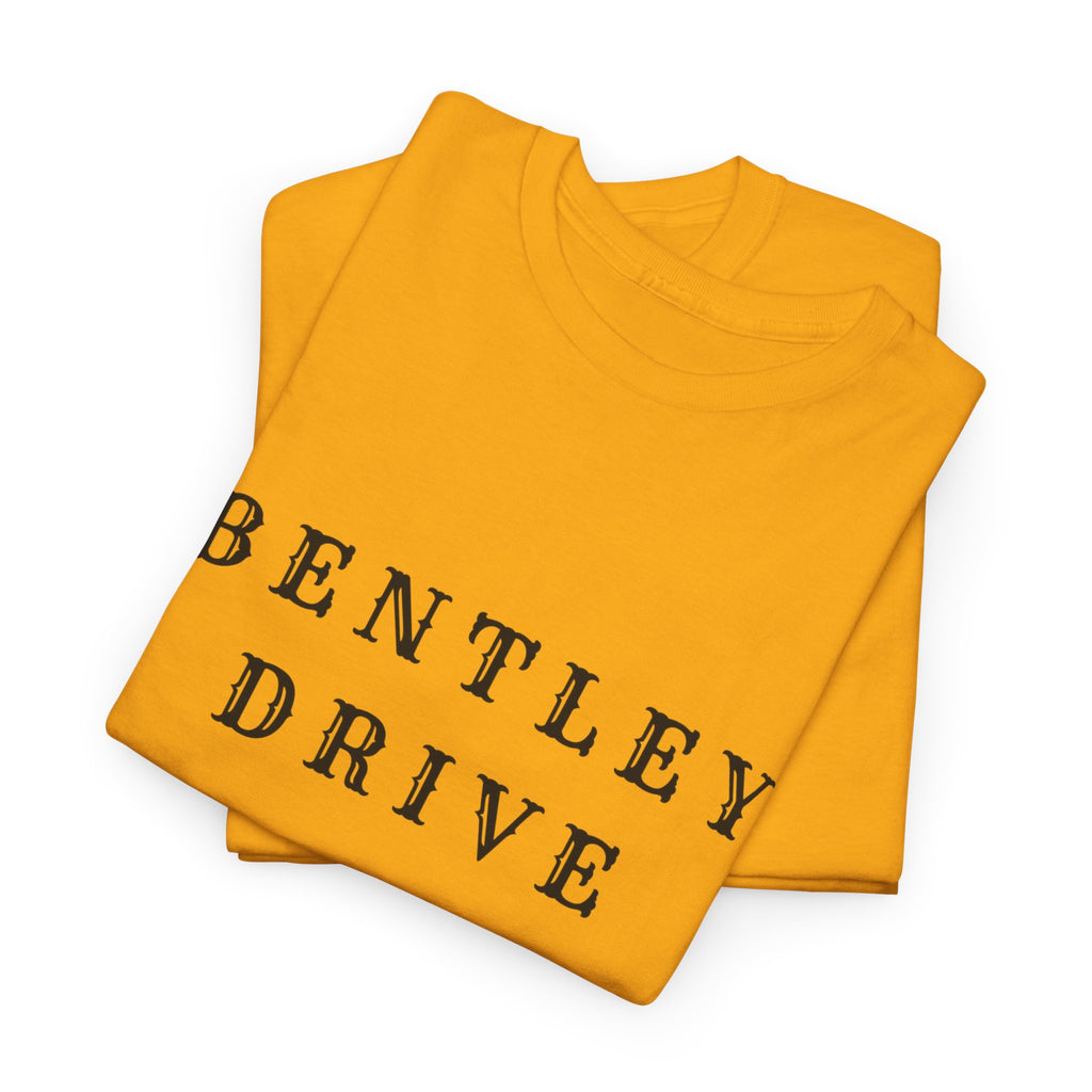 Bentley Drive Tee — Minimal Vintage Script T‑Shirt