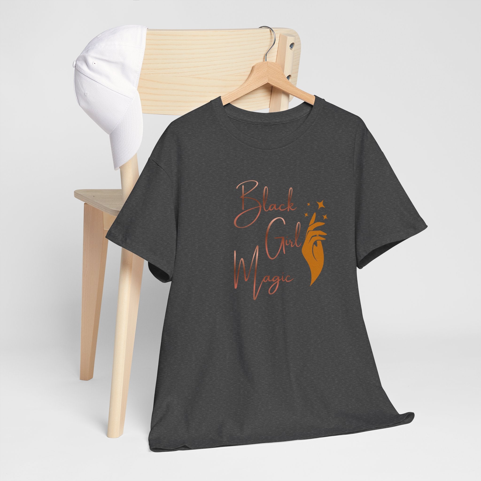 Black Girl Magic T-Shirt — Empowerment Tee with Feminine Illustration