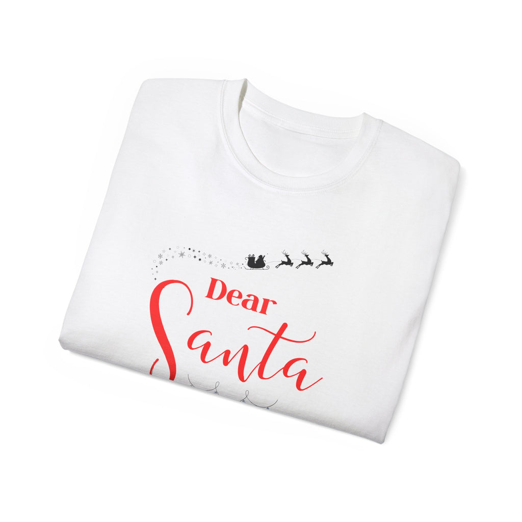 Dear Santa Spa Day Unisex Tee, Christmas T-shirt, Holiday Gift, Funny Santa Shirt, Spa Lover Apparel, Cozy Winter Fashion