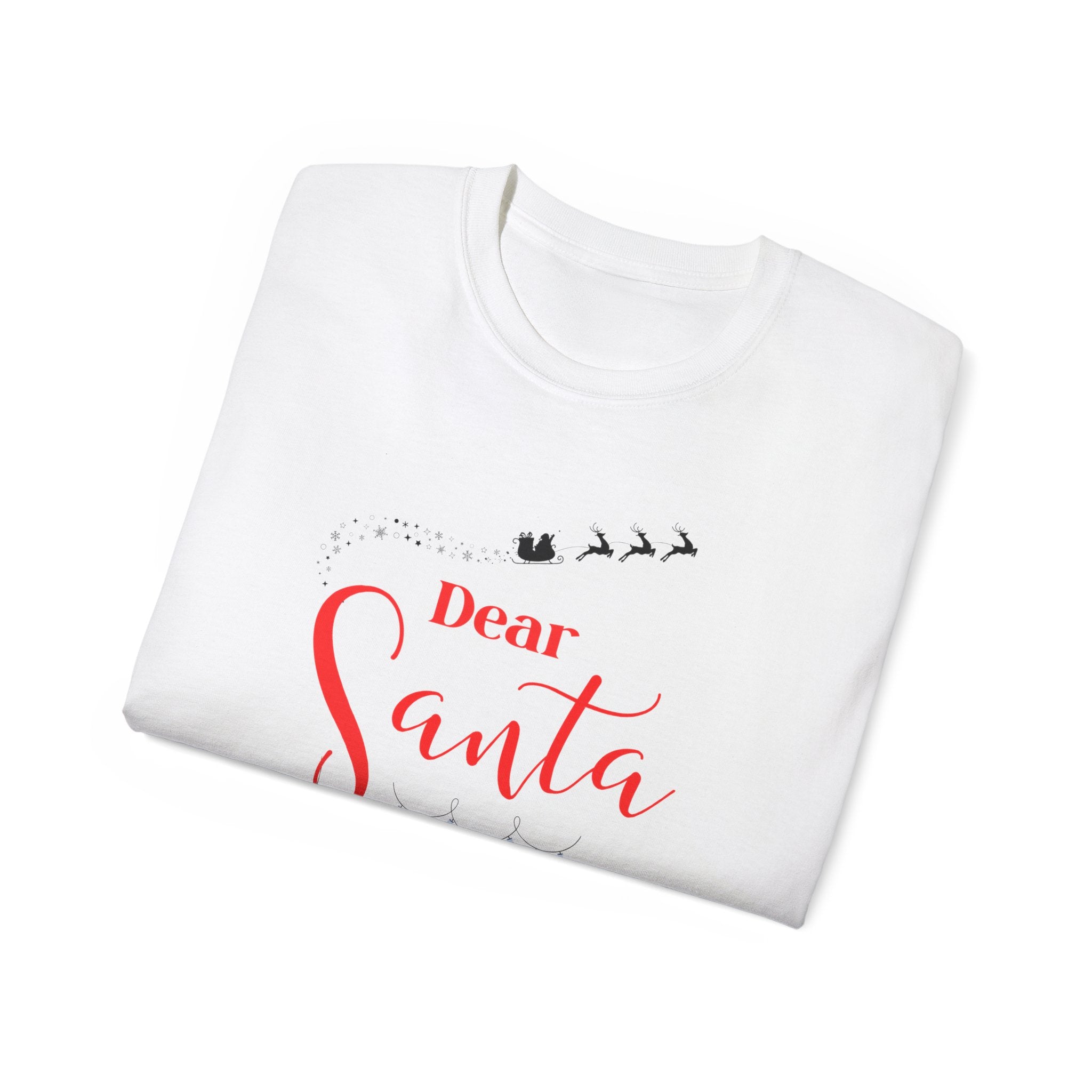 Dear Santa Spa Day Unisex Tee, Christmas T-shirt, Holiday Gift, Funny Santa Shirt, Spa Lover Apparel, Cozy Winter Fashion