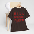 Hill Pride Cobblestone Road Graphic Tee — Red Brick Path Text Design