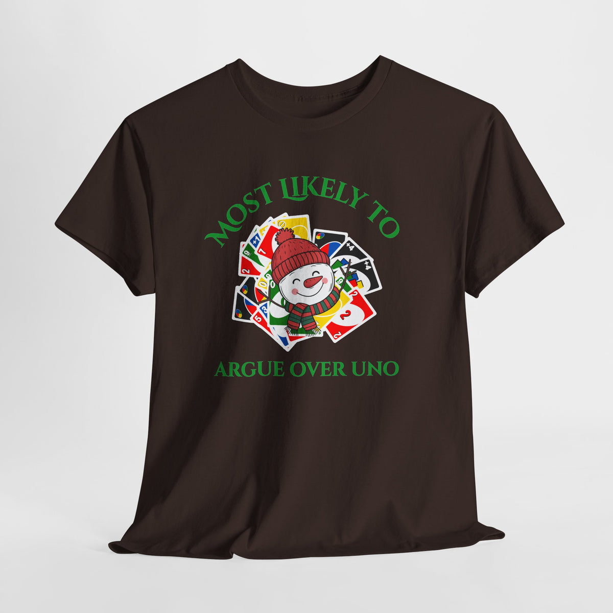 Most Likely to Argue Over Uno Christmas T-Shirt
