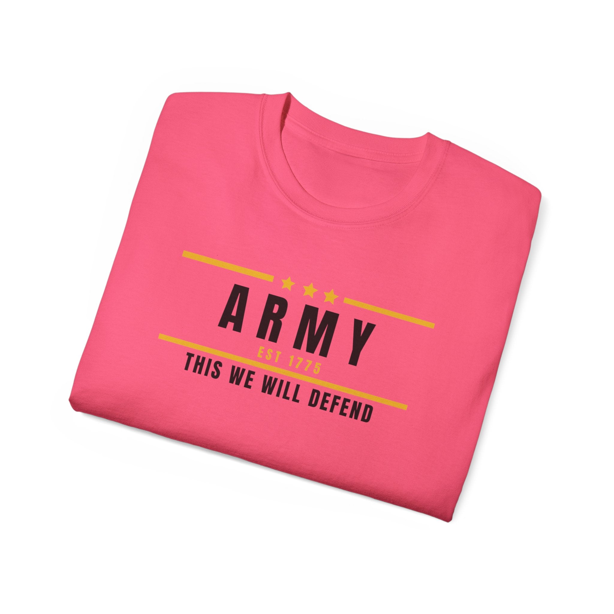 Army This We Will Defend Tee — Patriotic Military Cotton T-Shirt