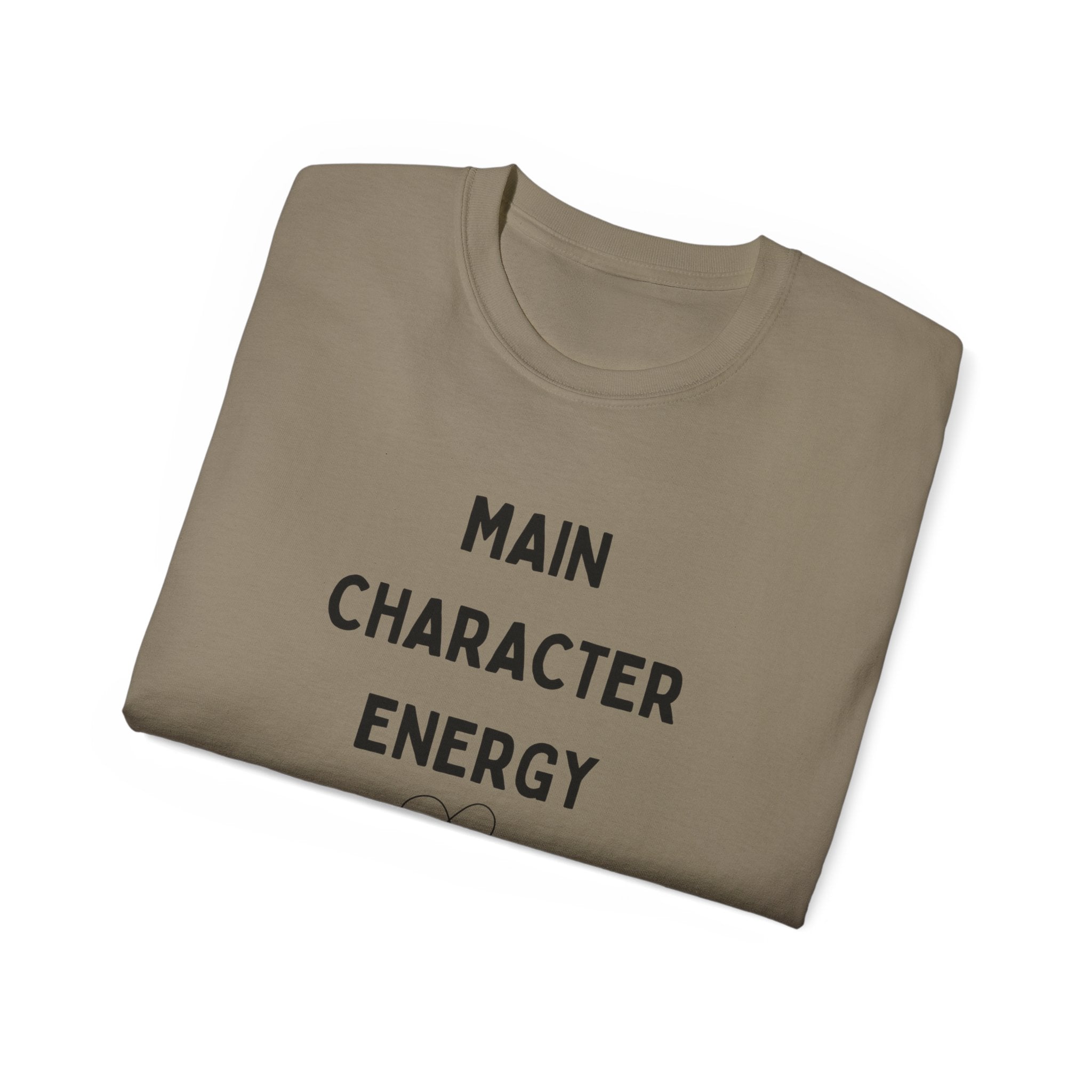Main Character Energy Tee — "Match Me" Graphic Cotton Shirt