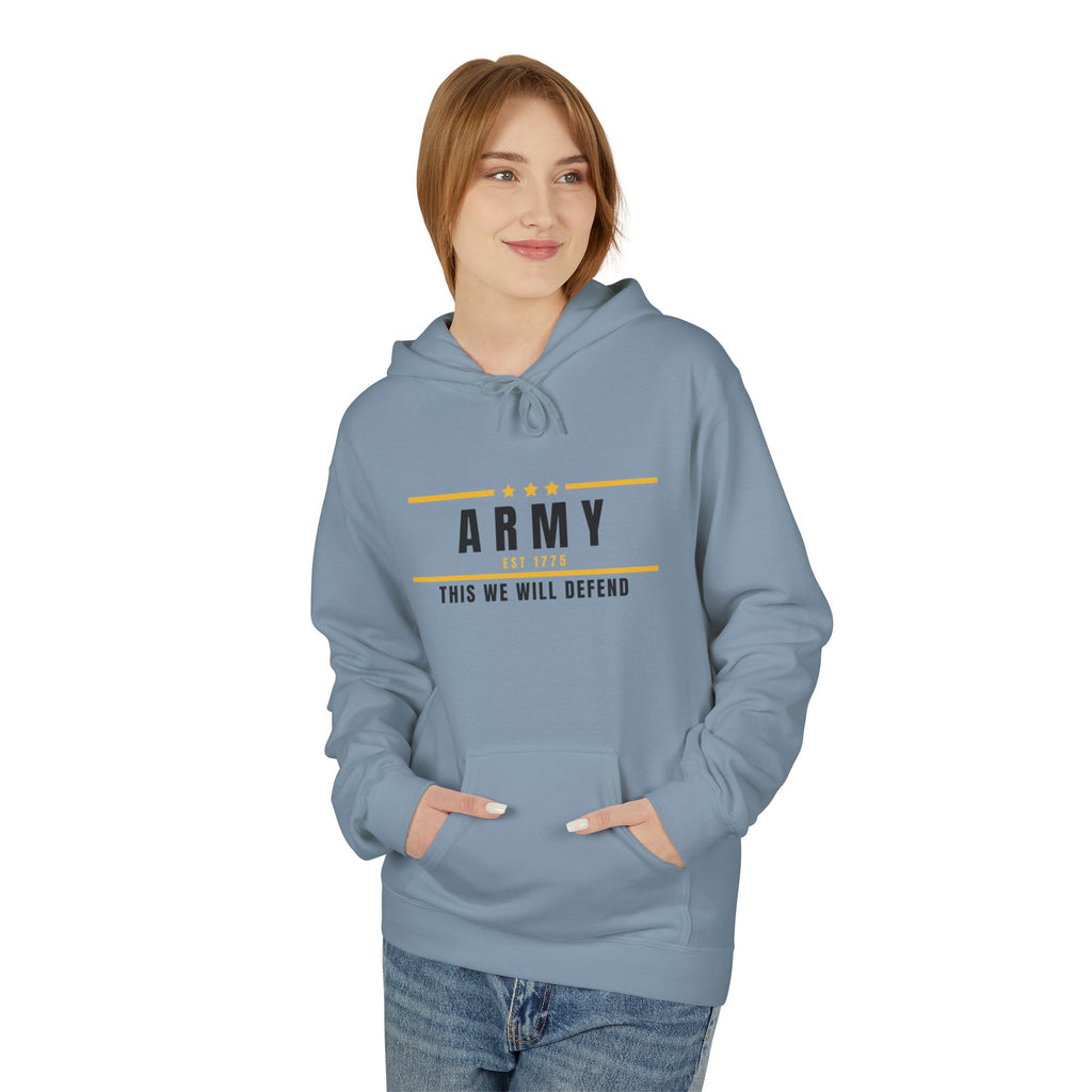 Army Hoodie — "This We Will Defend" Military Tribute Pullover