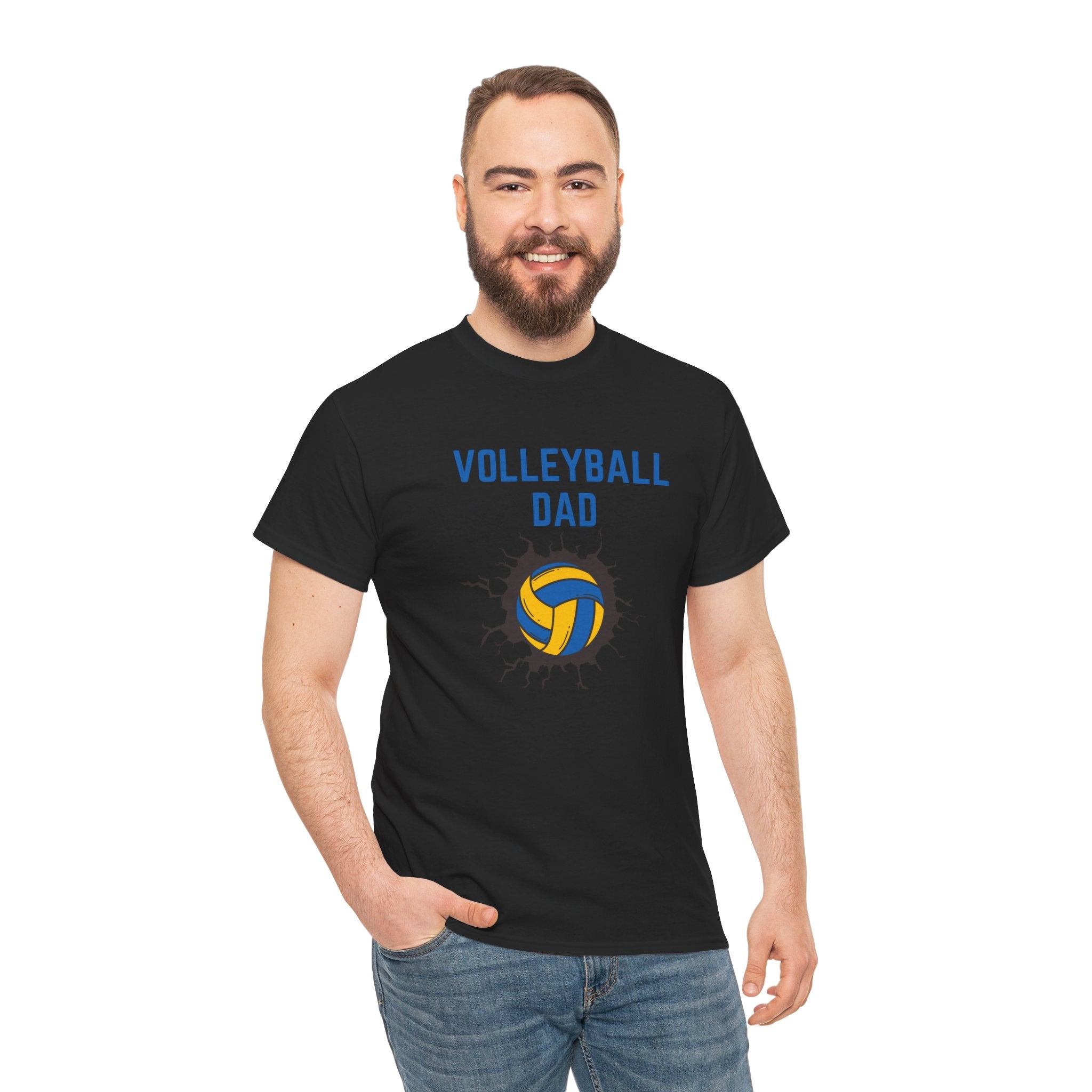 Volleyball Dad T-Shirt — Dad Gift, Volleyball Player Support Tee