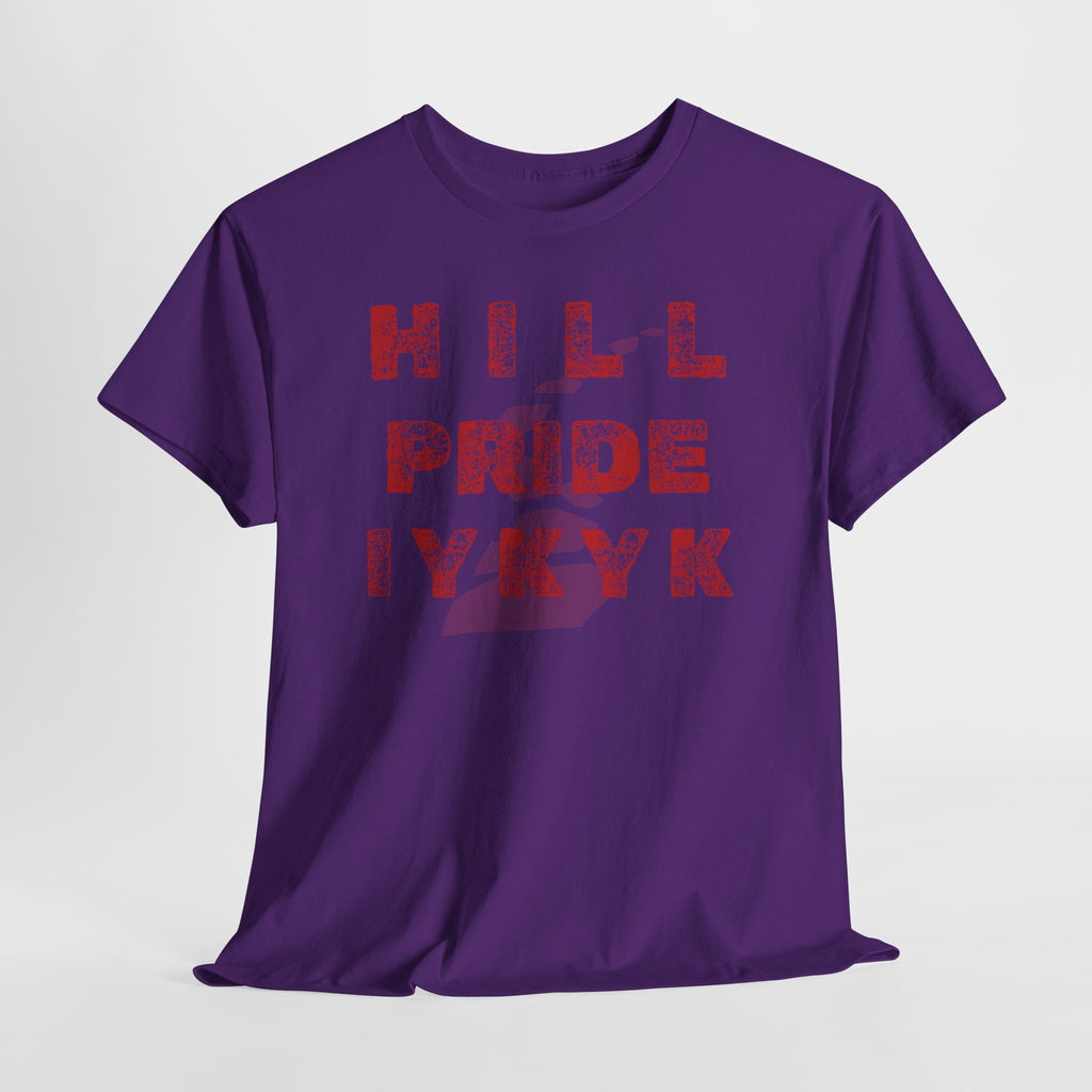 Hill Pride Cobblestone Road Graphic Tee — Red Brick Path Text Design