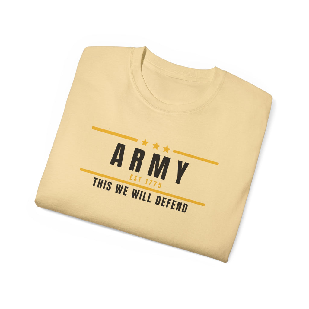Army This We Will Defend Tee — Patriotic Military Cotton T-Shirt