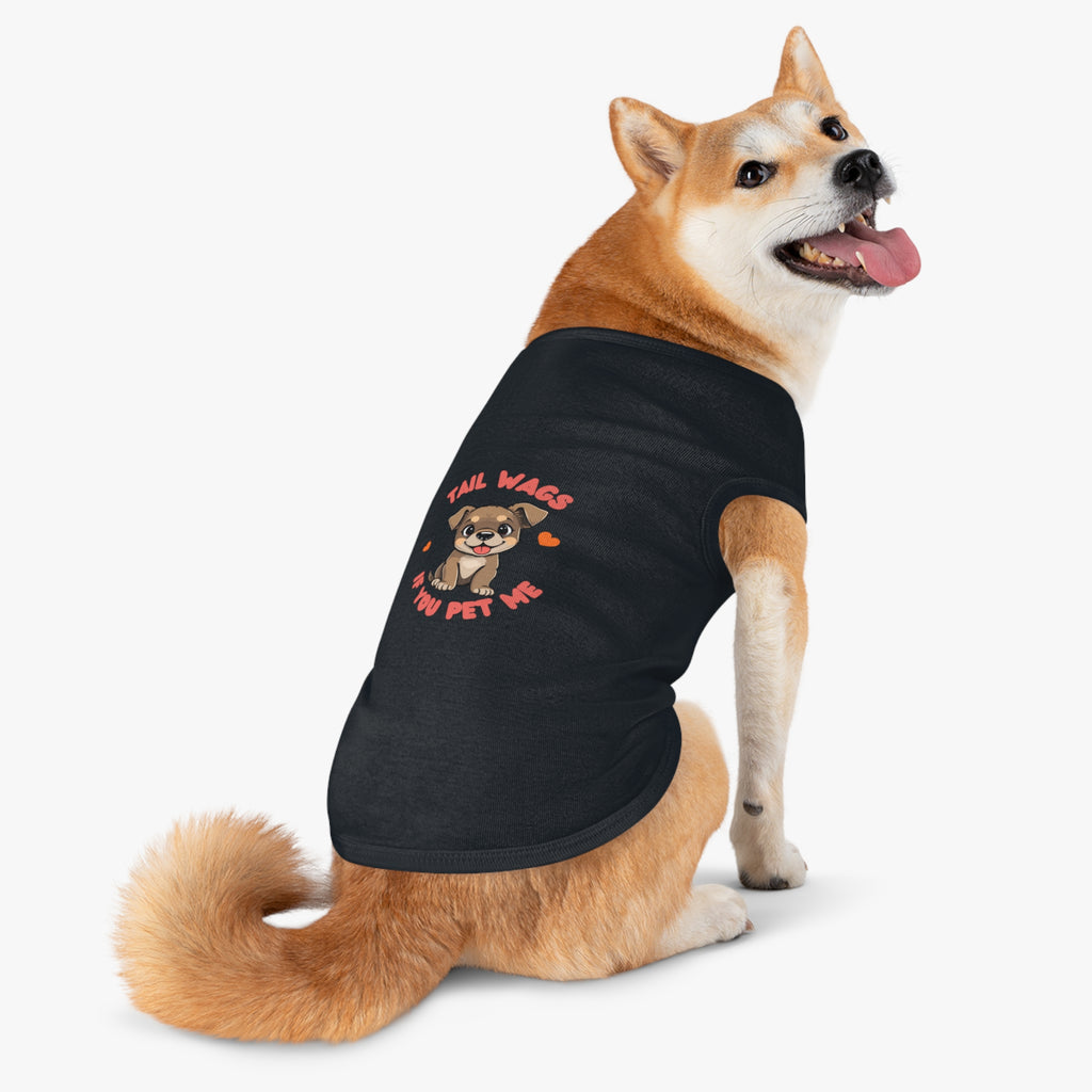 "Tail Wags...pet me" Pet Tank Top