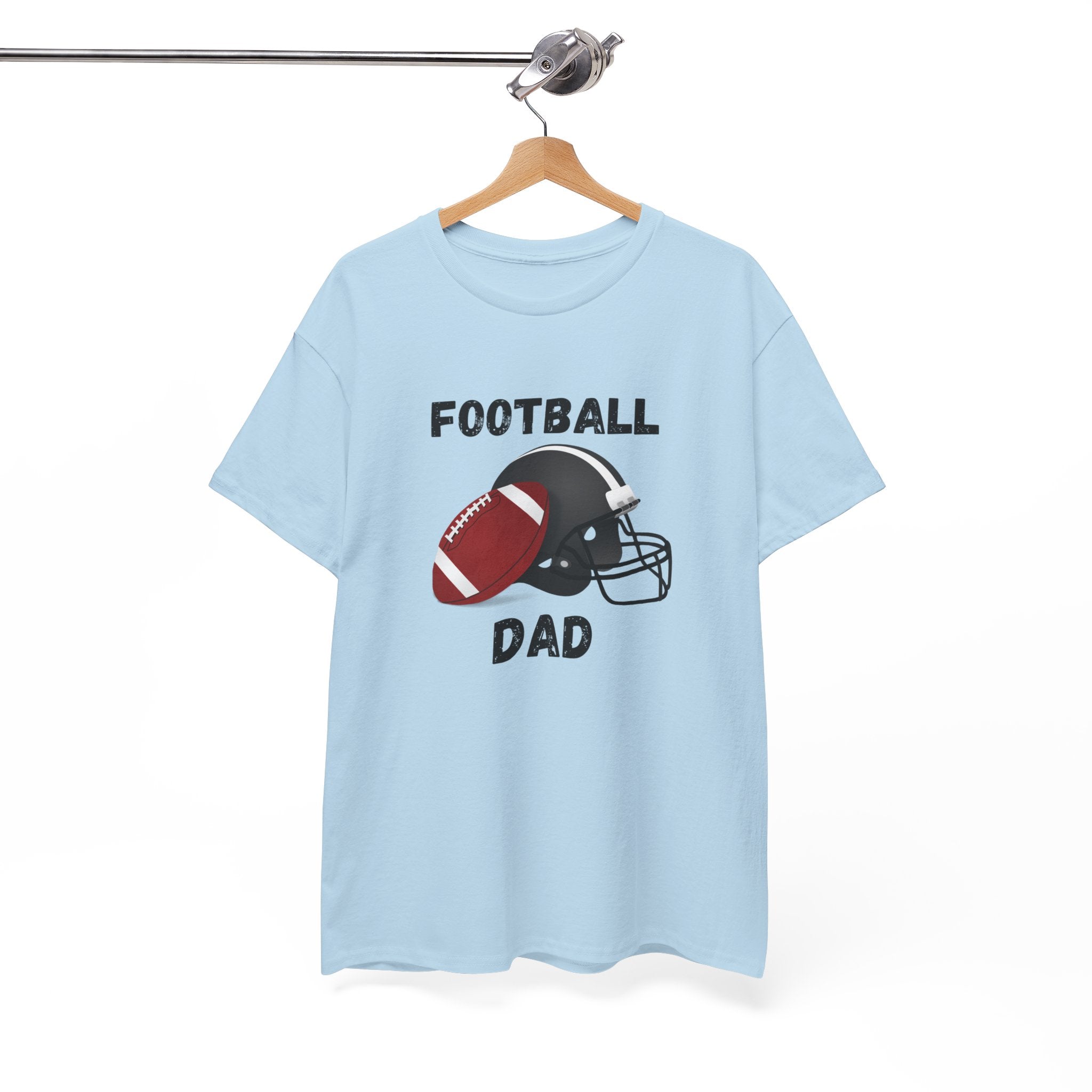 Football Dad T-Shirt — Classic Football & Helmet Tee for Proud Dads