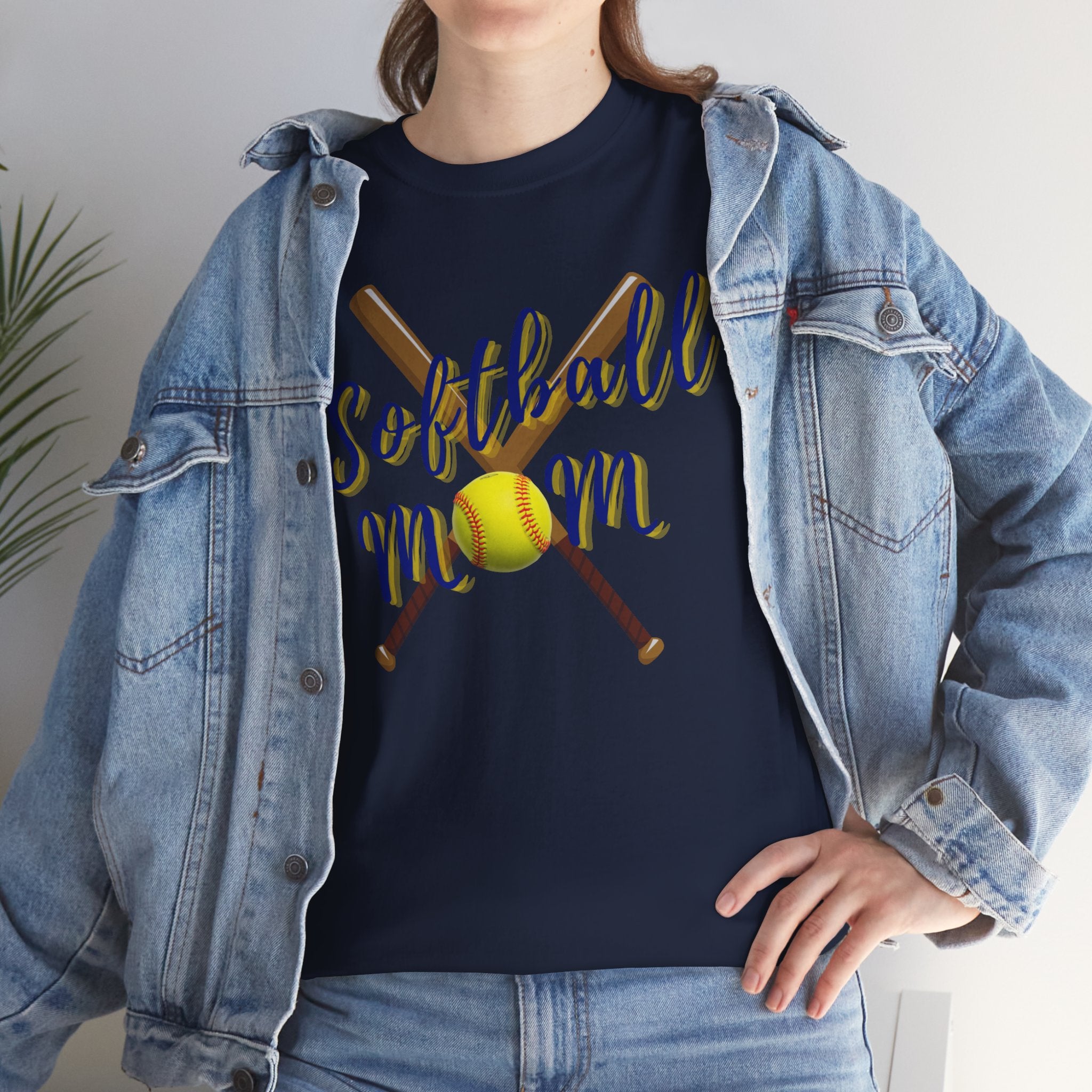 Softball Mom T-Shirt — Bat & Ball Graphic Tee