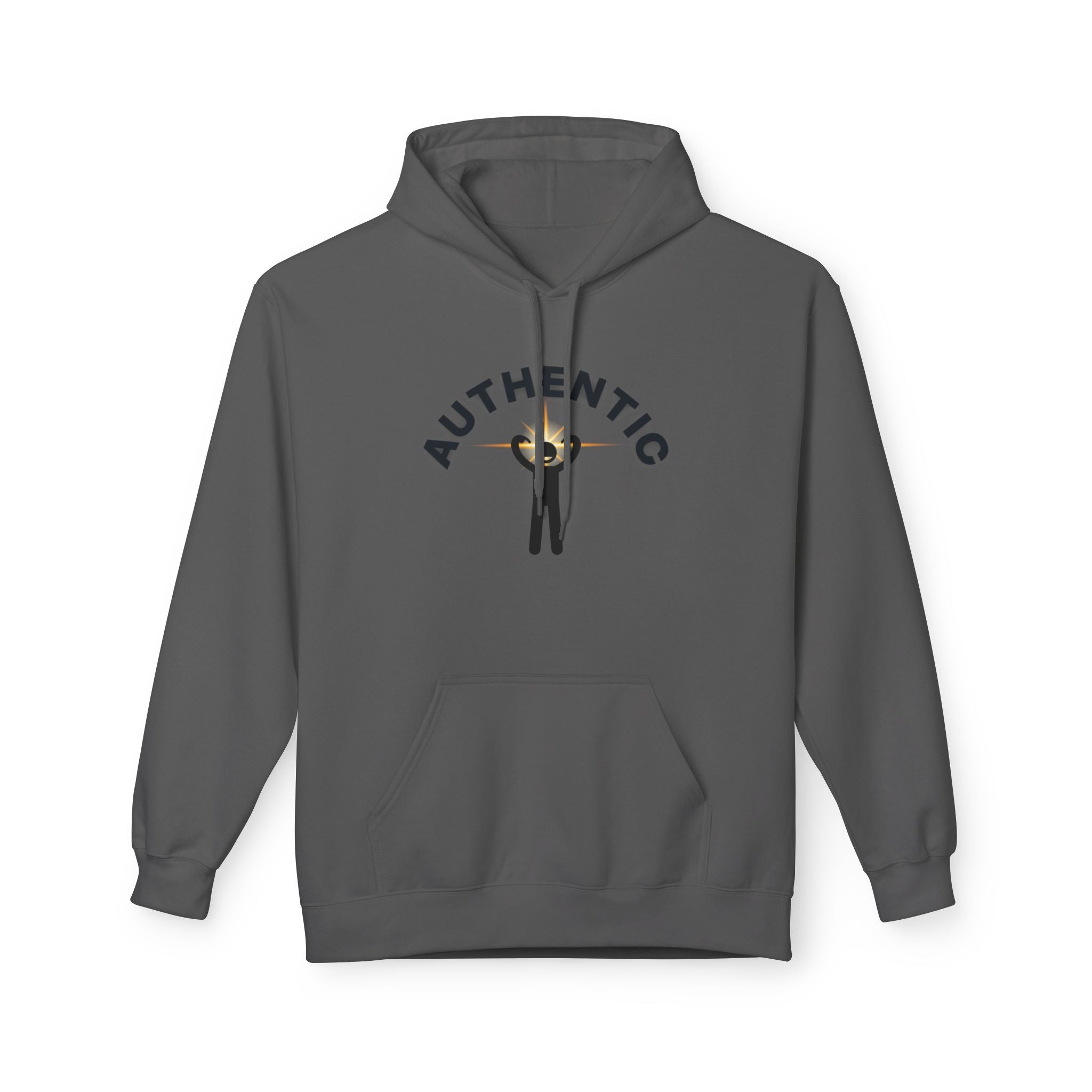 Authentic you Hoodie — 'Authentic' Graphic Pullover