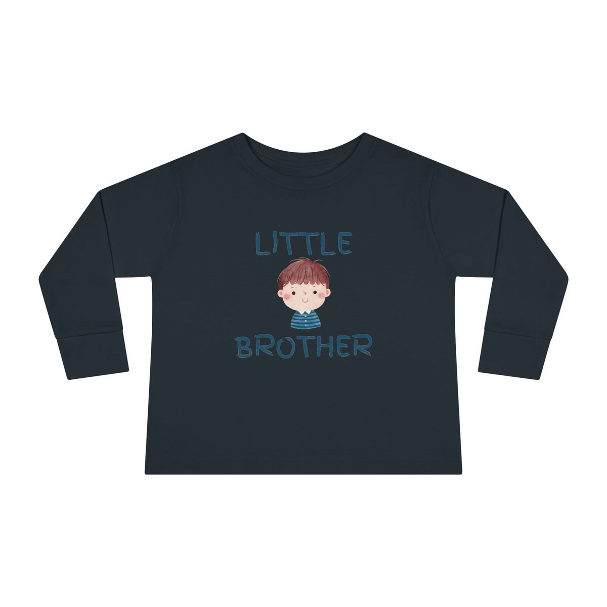 Little Brother Toddler Long Sleeve Tee — Colorful Playful Sibling Shirt