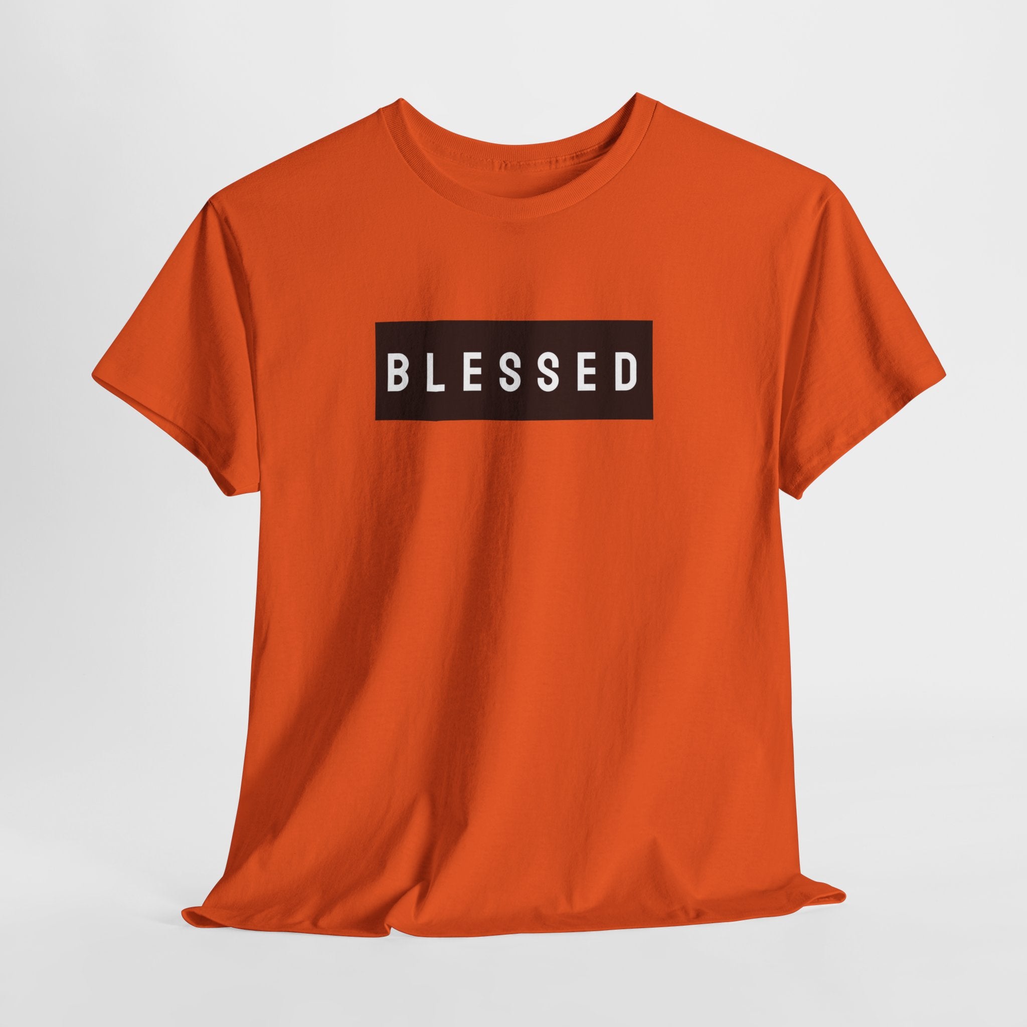 Blessed Box Logo T‑Shirt — Minimal Faith Graphic Tee