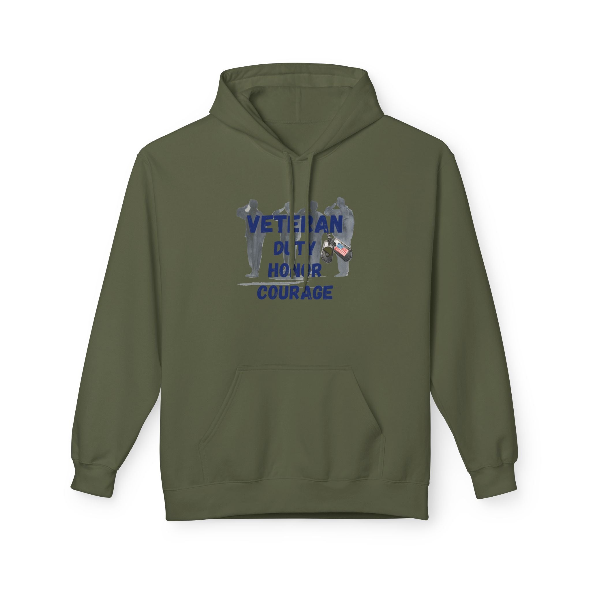 Proud Veteran Unisex Midweight Soft style Fleece Hoodie