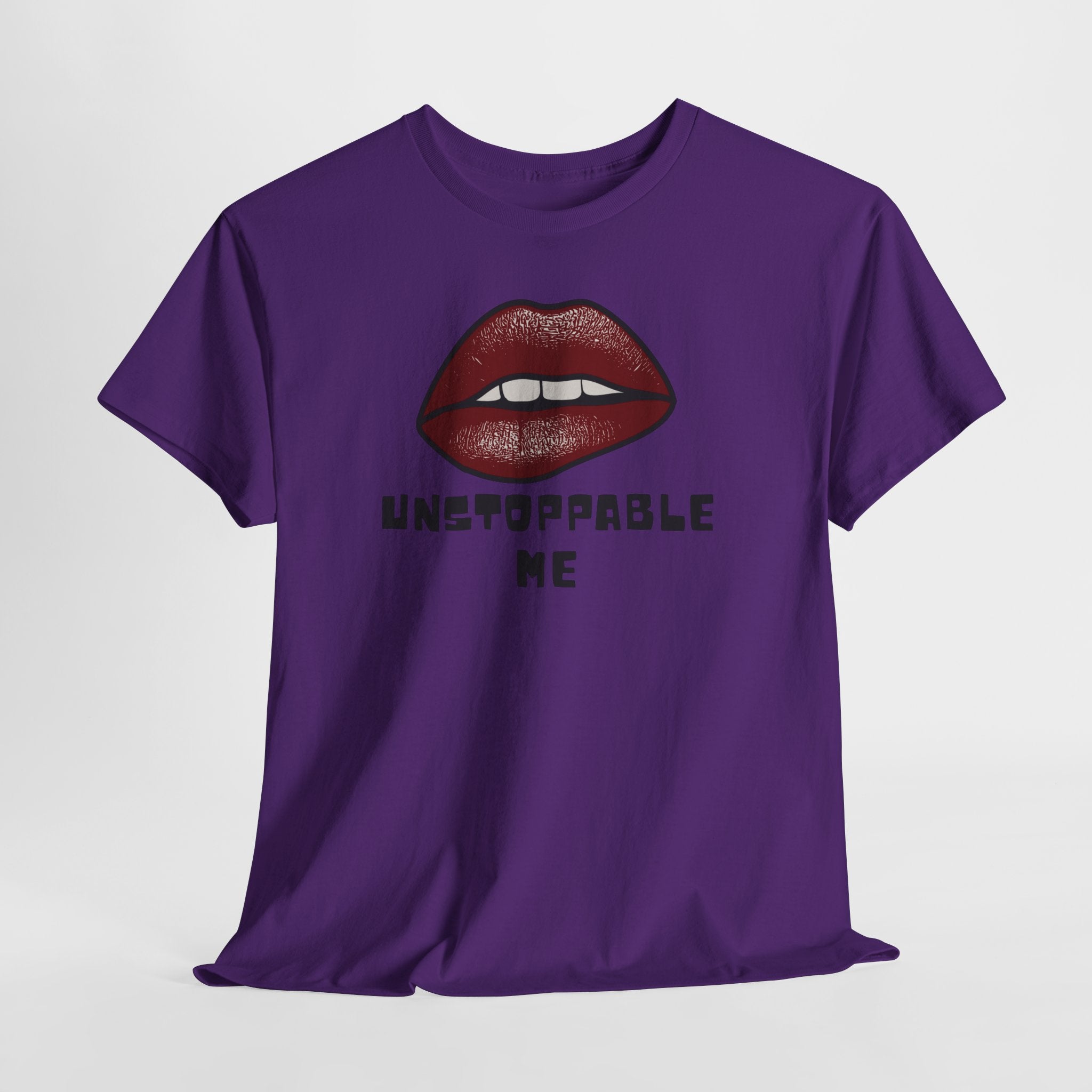 Unstoppable Me Lip Graphic Tee – Bold Red Lips Inspirational Women’s T-Shirt