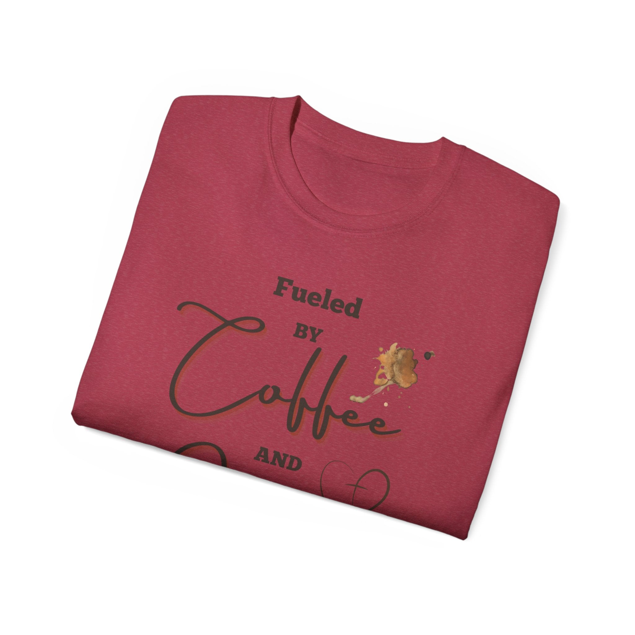 Coffee and Jesus T‑Shirt — "Fueled by Coffee and Jesus" Faith Graphic Tee