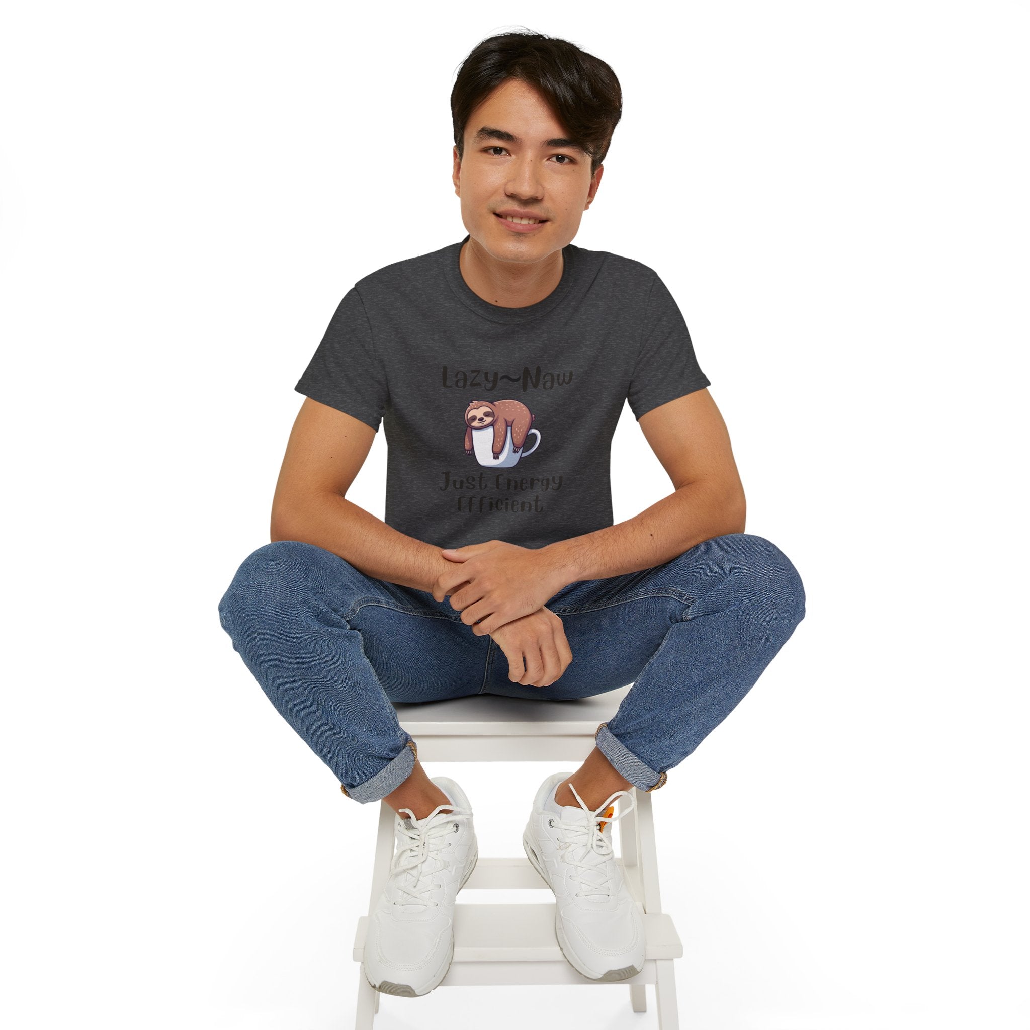Sloth 'Lazy-Naw — Just Energy Efficient' T-Shirt