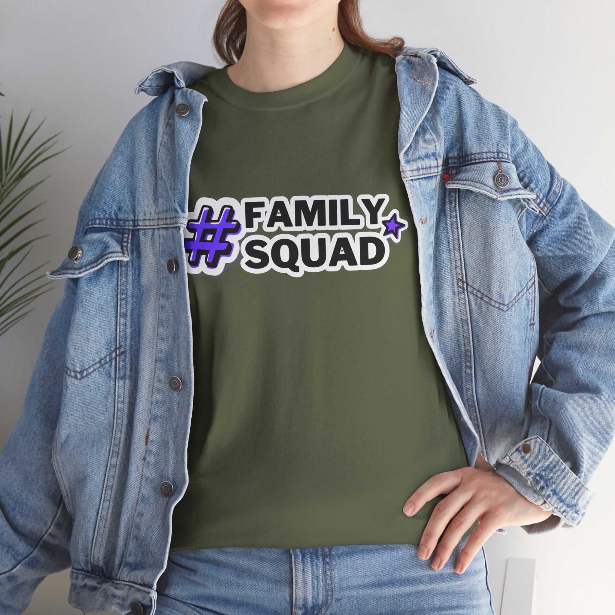 Family Squad T-Shirt — #FamilySquad Graphic Tee for Matching Family Outfits