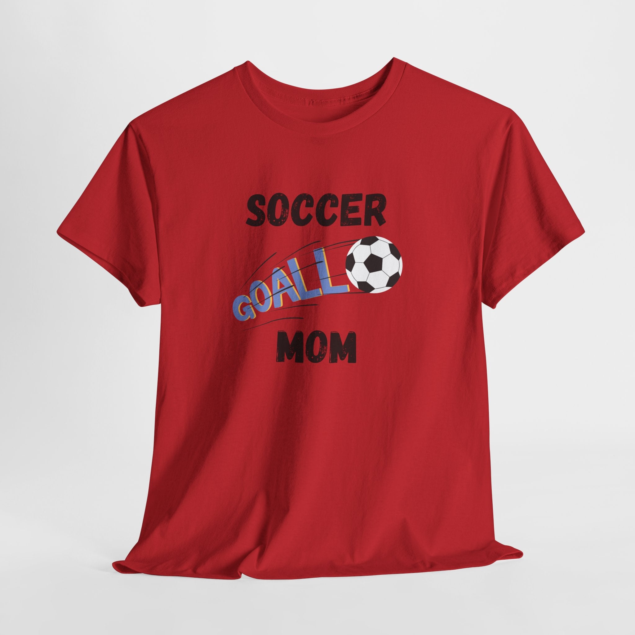 Soccer Mom T‑Shirt — 'Soccer Goal!' Graphic Tee with Soccer Ball