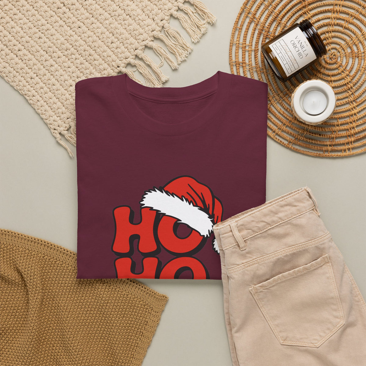 Ho Ho Ho Santa Hat Christmas T-Shirt
