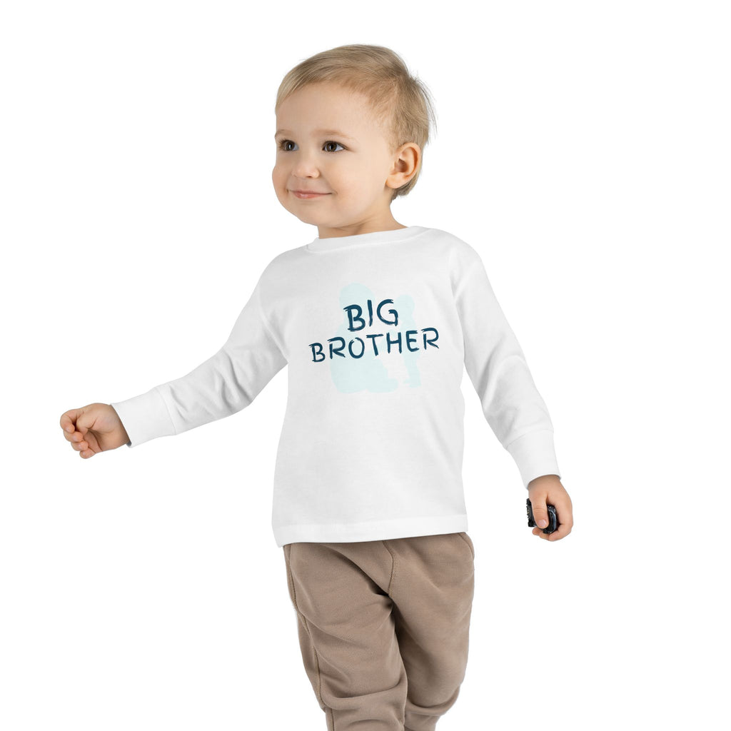 Big Bro Toddler Long Sleeve Tee — Cute Sibling Announcement Shirt