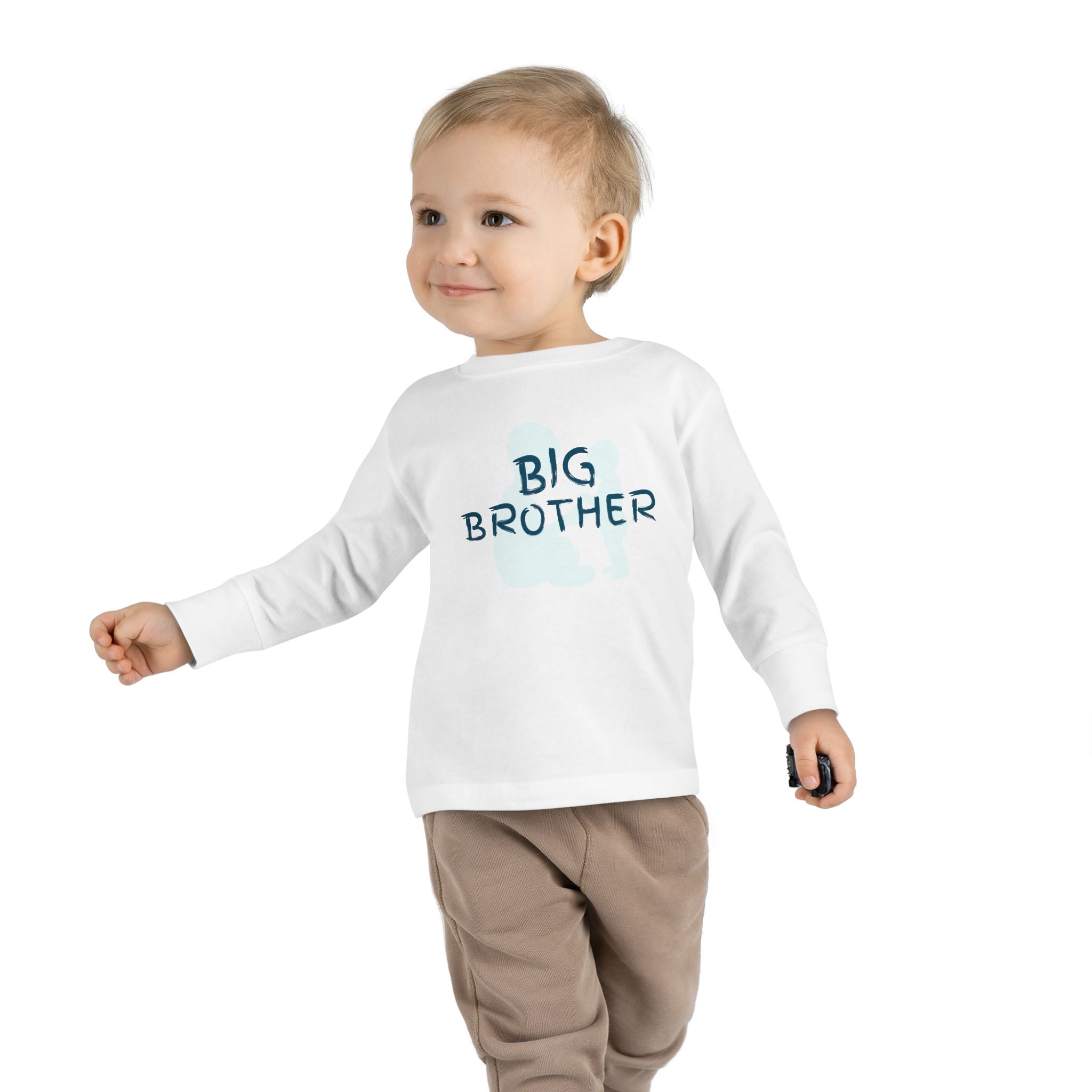 Big Bro Toddler Long Sleeve Tee — Cute Sibling Announcement Shirt