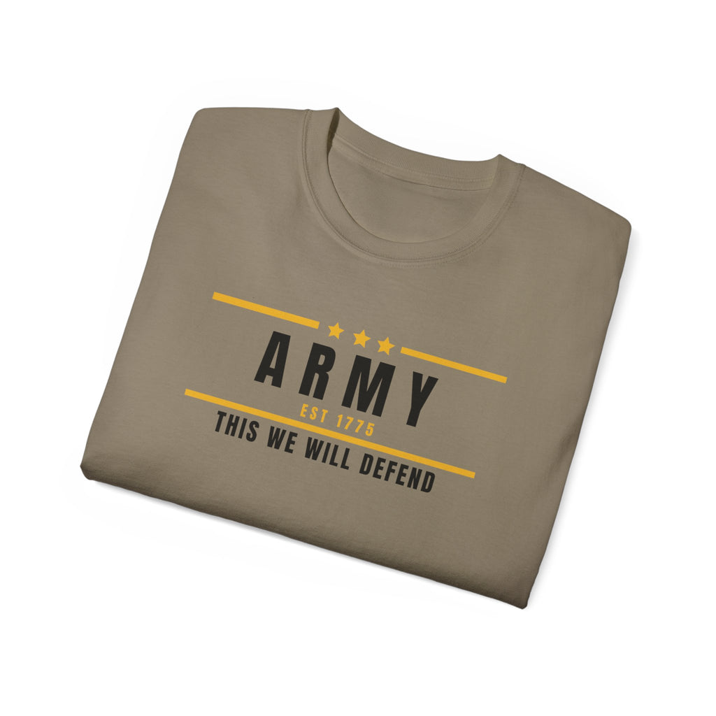 Army This We Will Defend Tee — Patriotic Military Cotton T-Shirt
