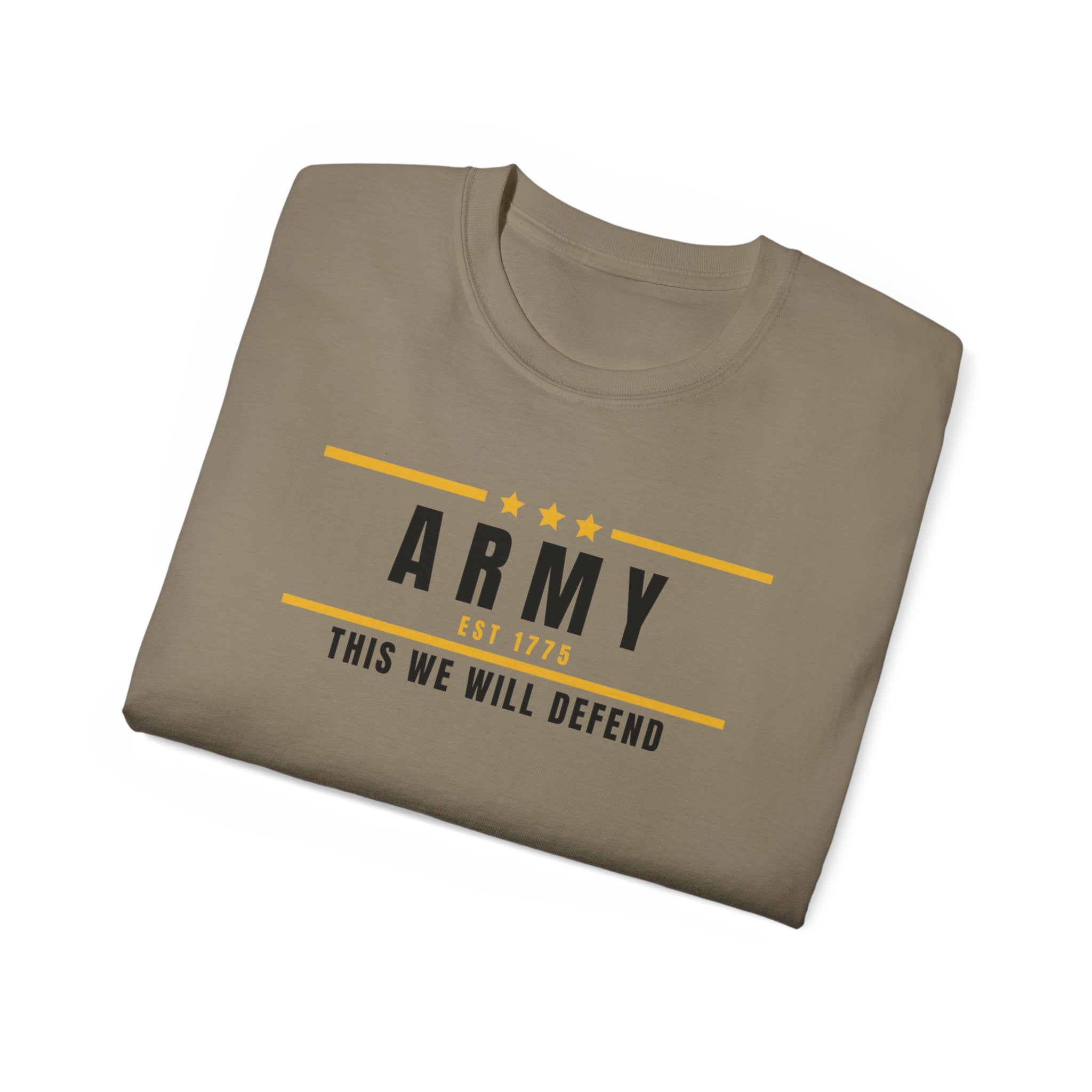 Army This We Will Defend Tee — Patriotic Military Cotton T-Shirt