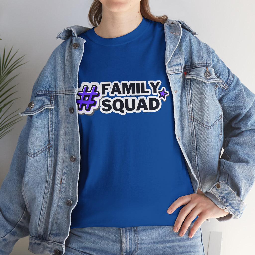 Family Squad T-Shirt — #FamilySquad Graphic Tee for Matching Family Outfits