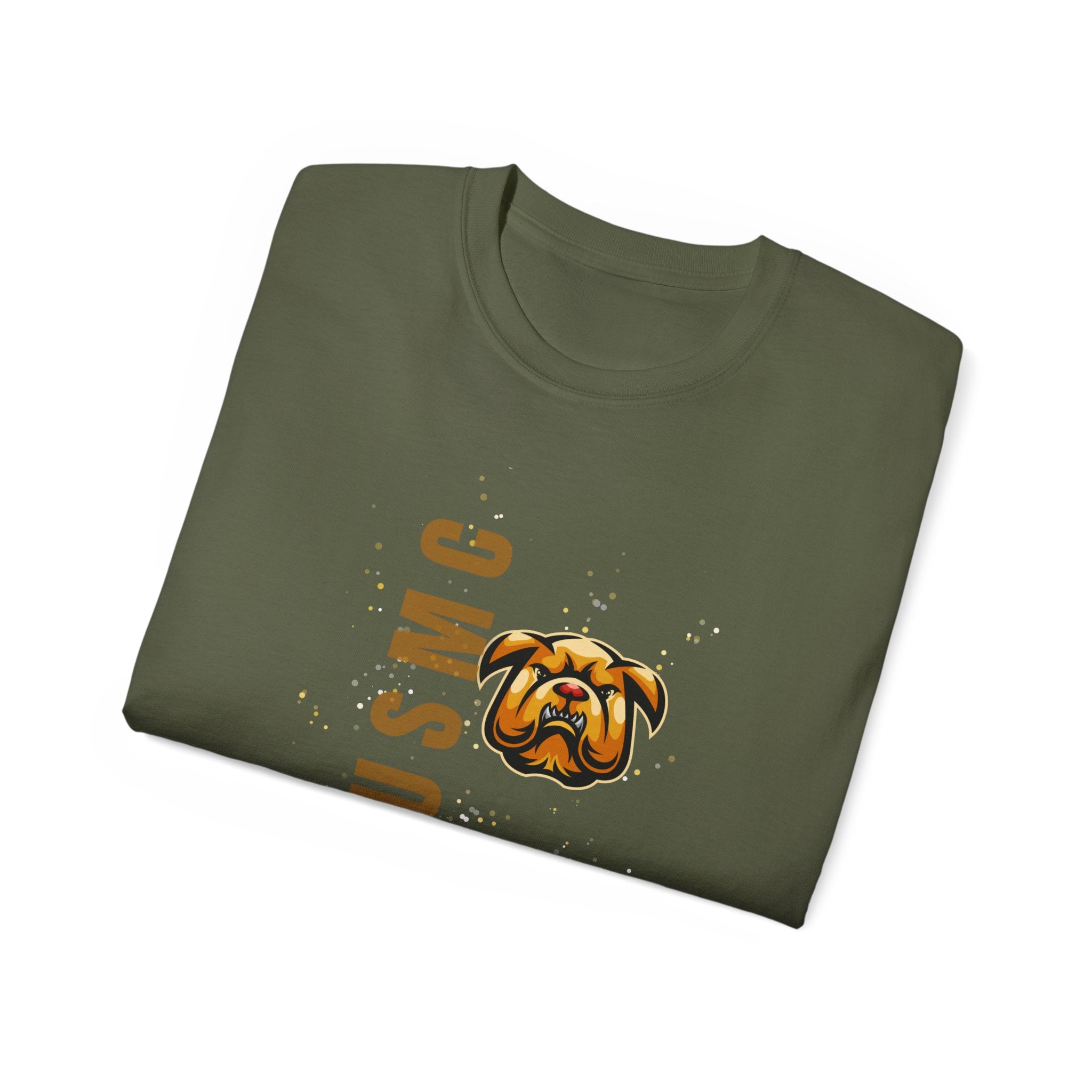 USMC Jarhead Bulldog T‑Shirt — Marine Corps Vertical Logo Tee