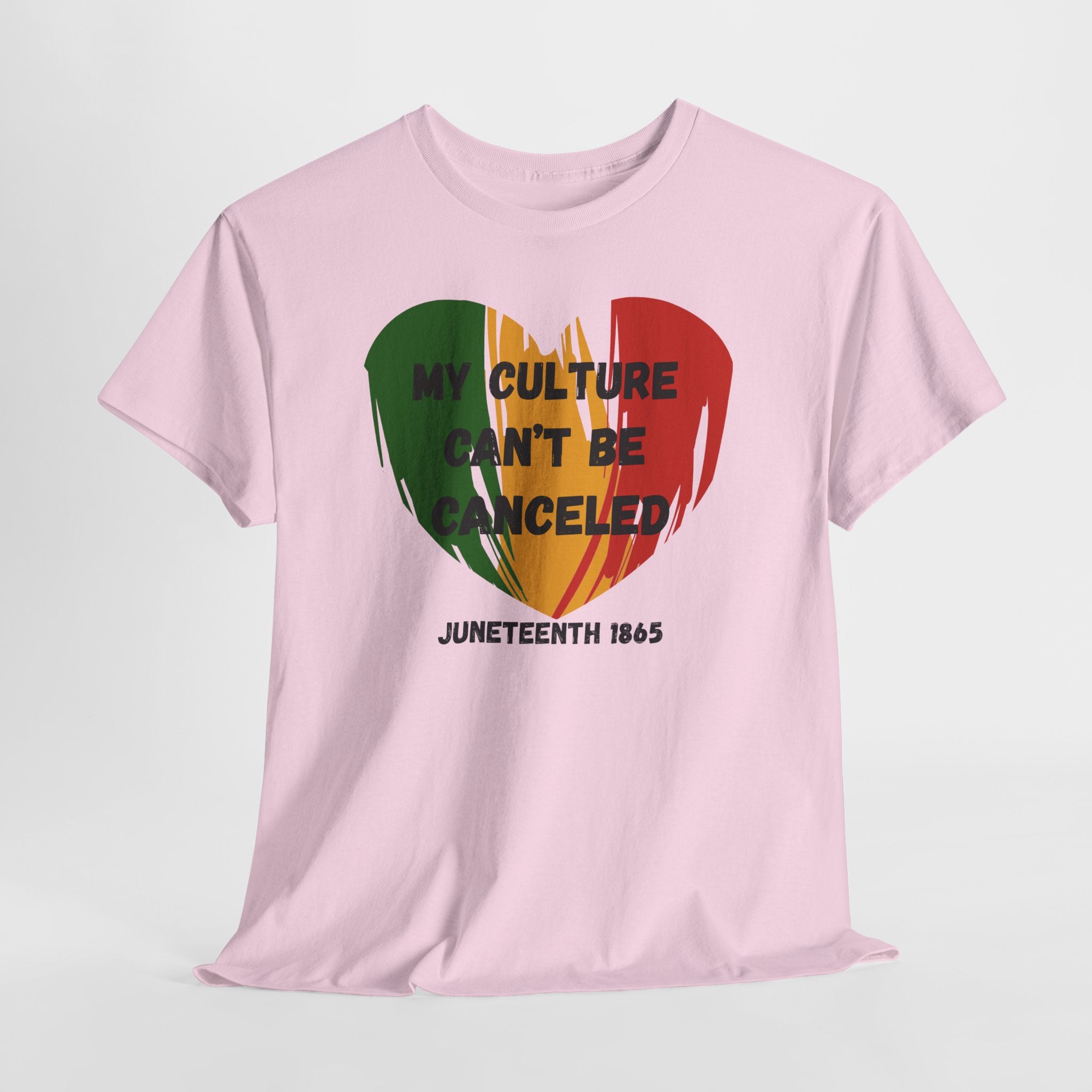 T-Shirt — "My Culture Can't Be Canceled" Juneteenth Heart Tee