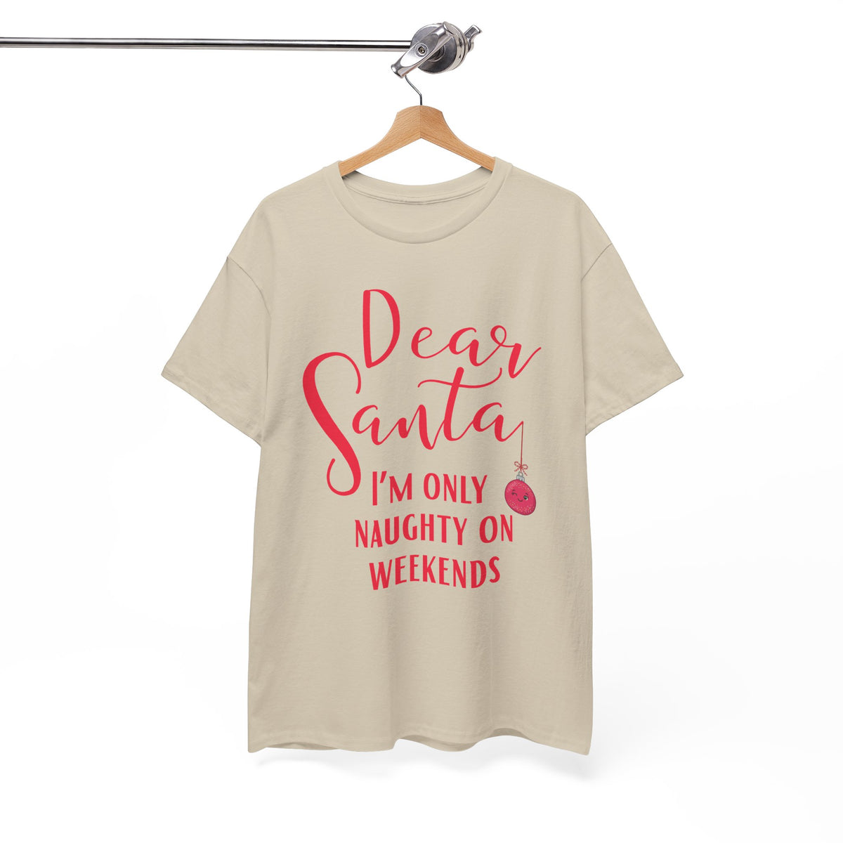 Dear Santa I’m Only Naughty on Weekends Christmas T-Shirt