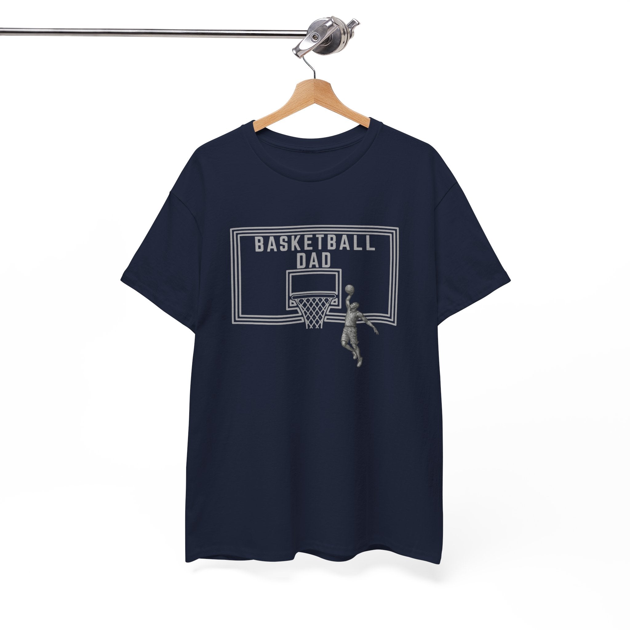 Basketball Dad T-Shirt — Basketball Hoop Graphic Tee for Proud Fathers