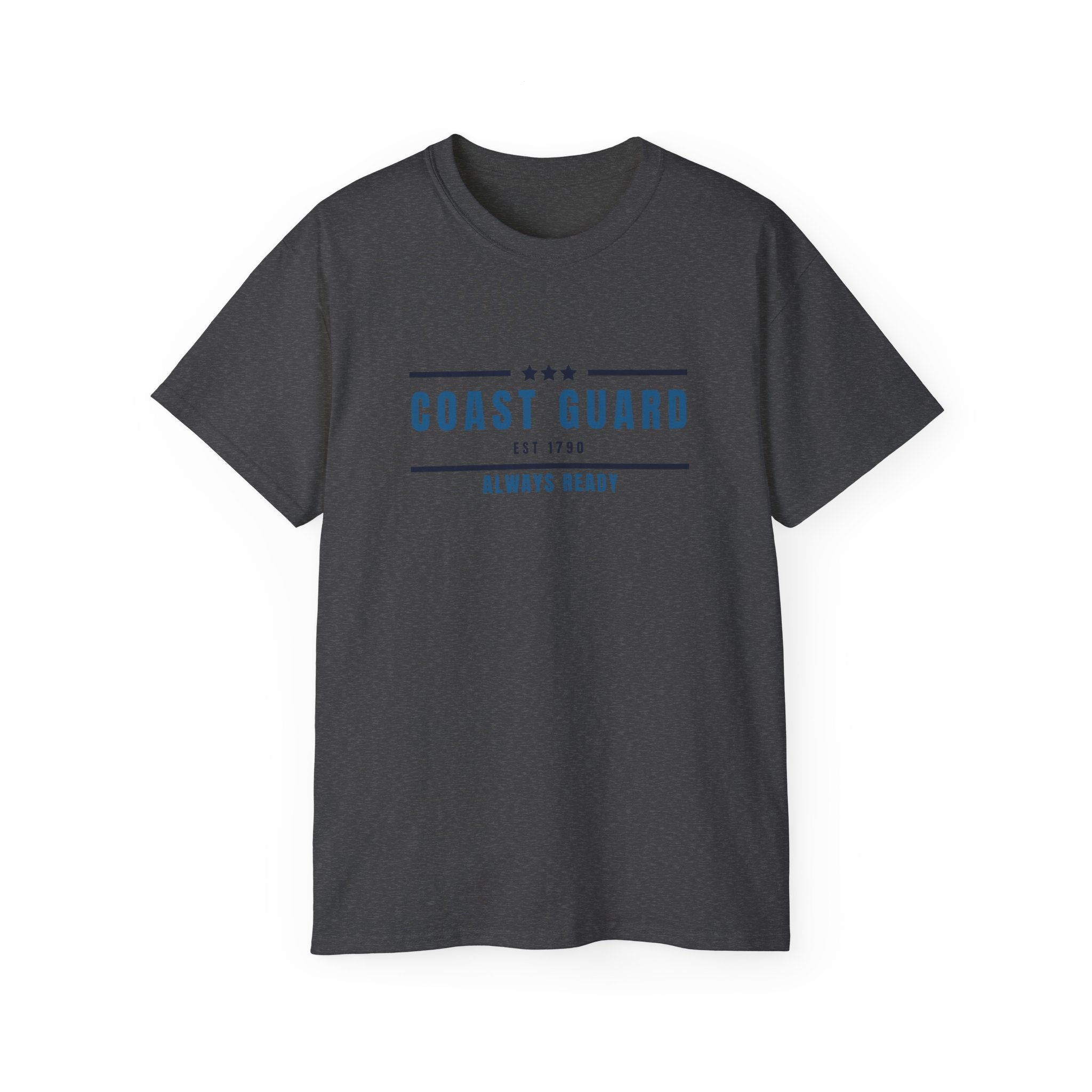 Coast Guard "Always Ready" Tee — Patriotic Military Crew Shirt