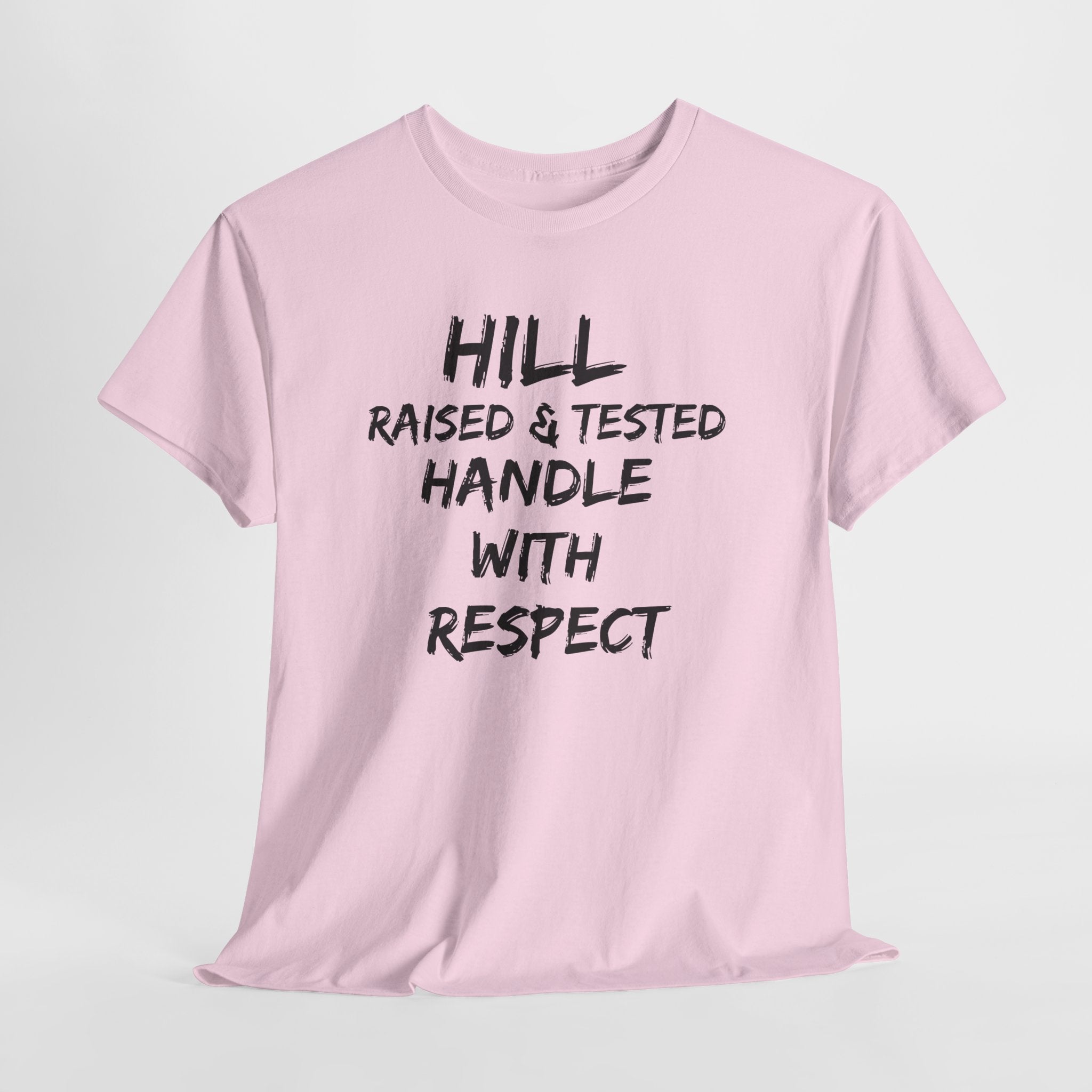 Hill District Raised & Tested T‑Shirt — "Handle With Respect" Flame Graphic