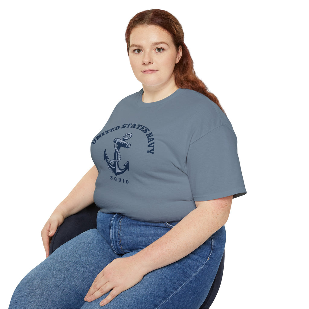 United States Navy Anchor Tee — "Squid" Graphic Cotton T-Shirt