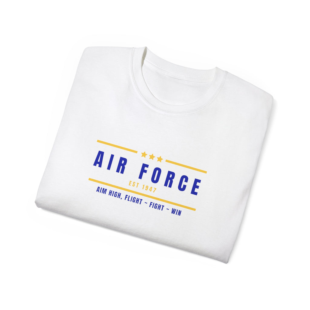 Air Force Vintage Stripe Tee — "Air Force" Graphic T-Shirt
