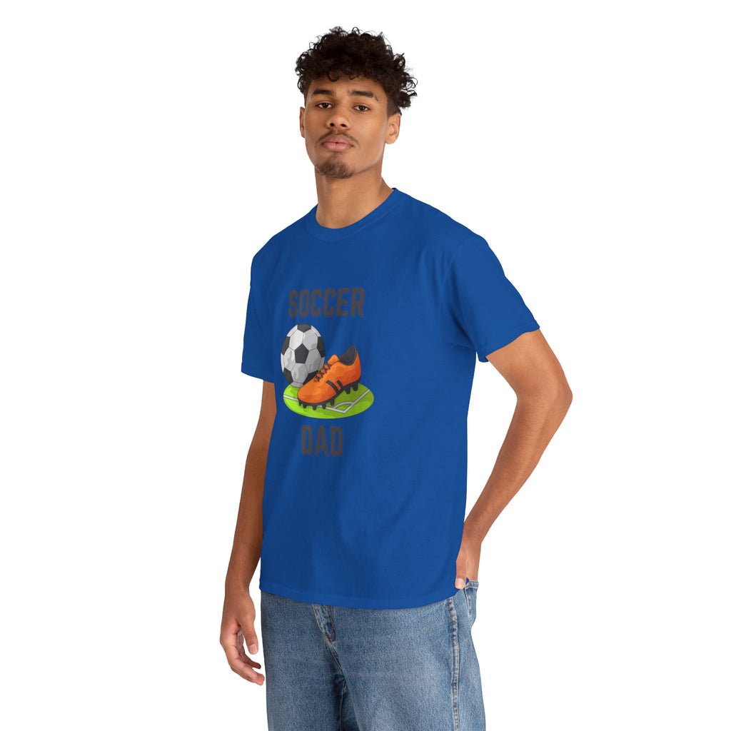 Soccer Dad T-Shirt – Graphic Soccer Ball & Cleat Tee, Father’s Day Gift