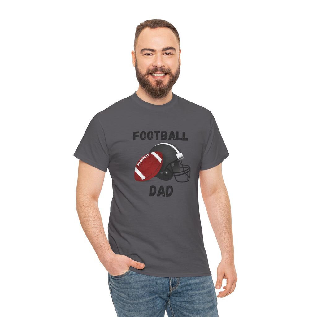 Football Dad T-Shirt — Classic Football & Helmet Tee for Proud Dads