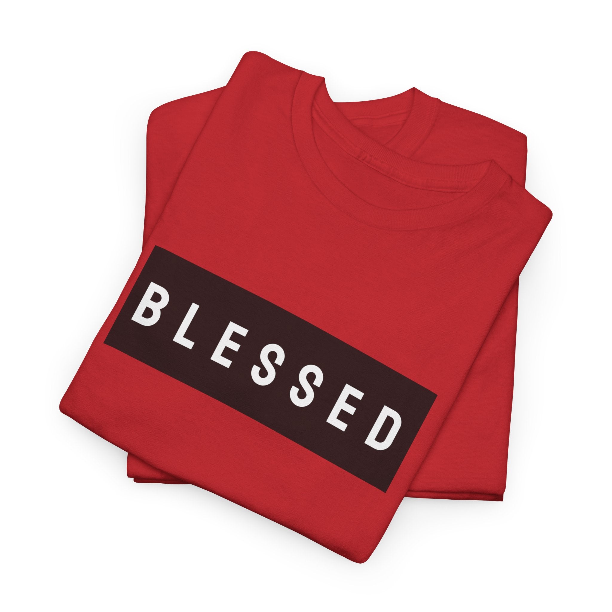 Blessed Box Logo T‑Shirt — Minimal Faith Graphic Tee
