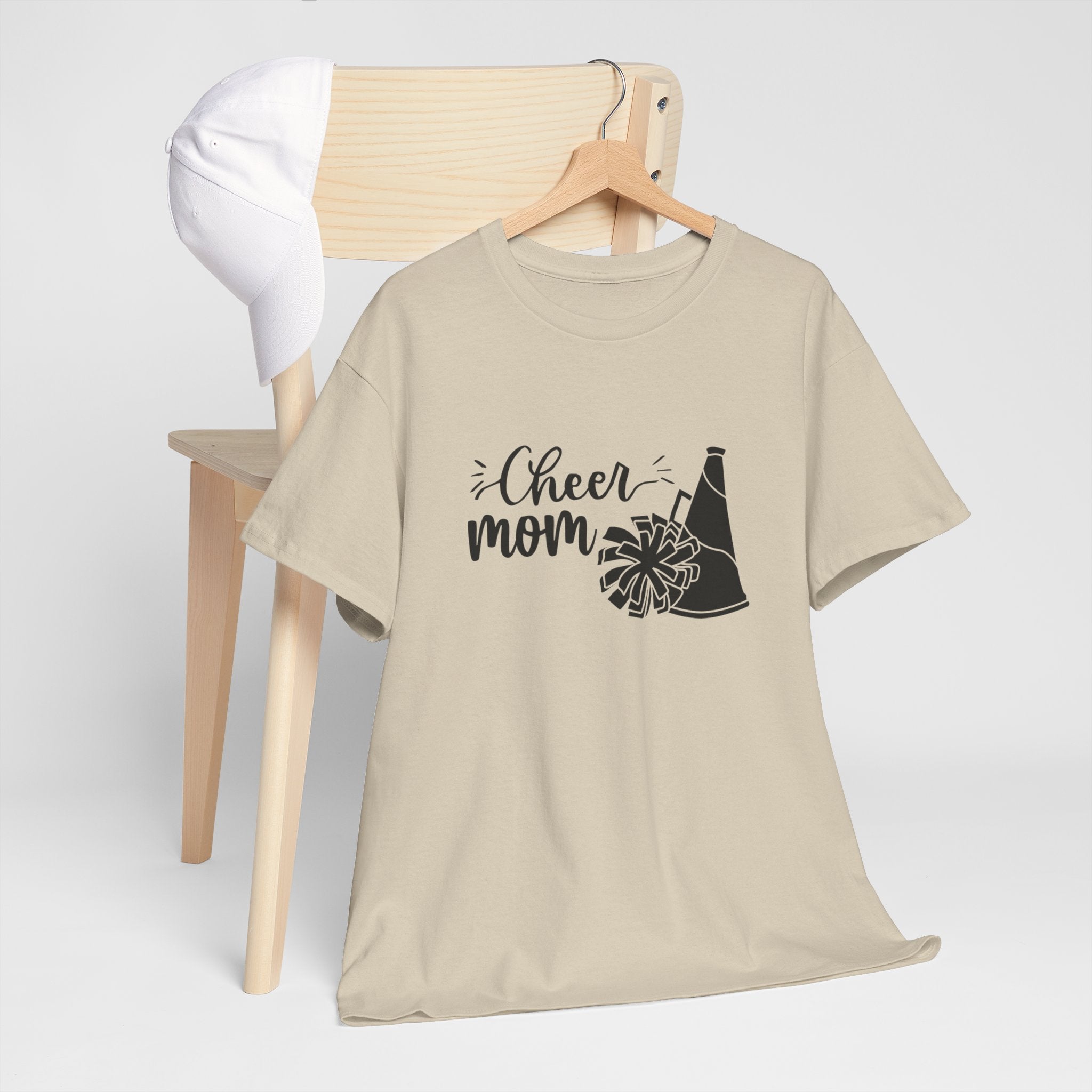 Cheer Mom T-Shirt — Pom Pom & Megaphone Mom Tee