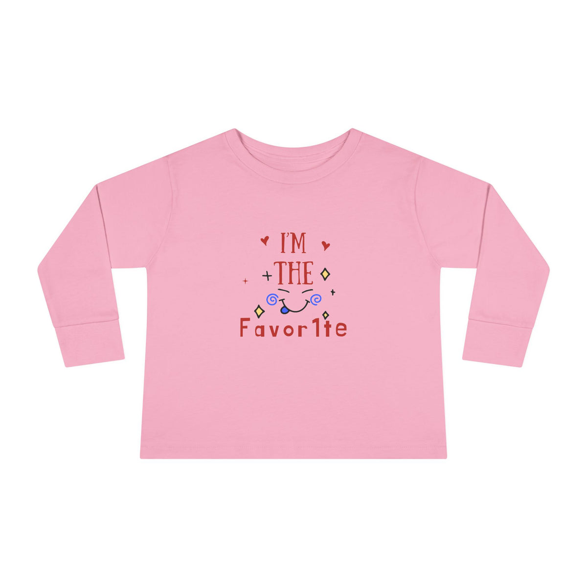 Toddler Long Sleeve Tee — "I'm the Favorite" Patriotic Baby Shirt