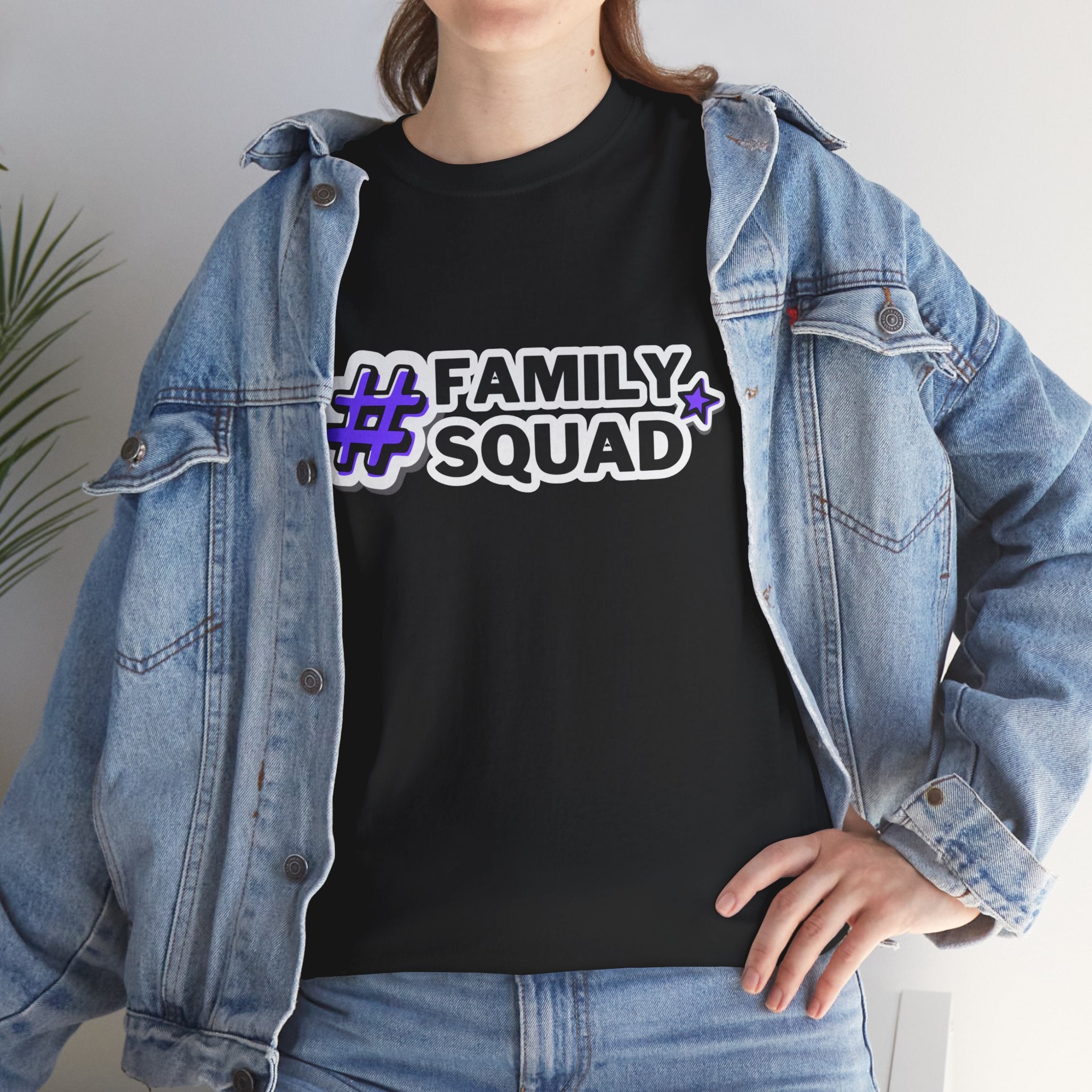 Family Squad T-Shirt — #FamilySquad Graphic Tee for Matching Family Outfits