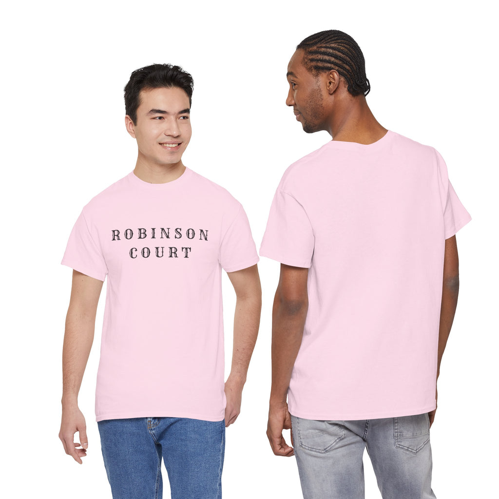 Robinson Court T-Shirt — Minimal Vintage Text Streetwear Tee