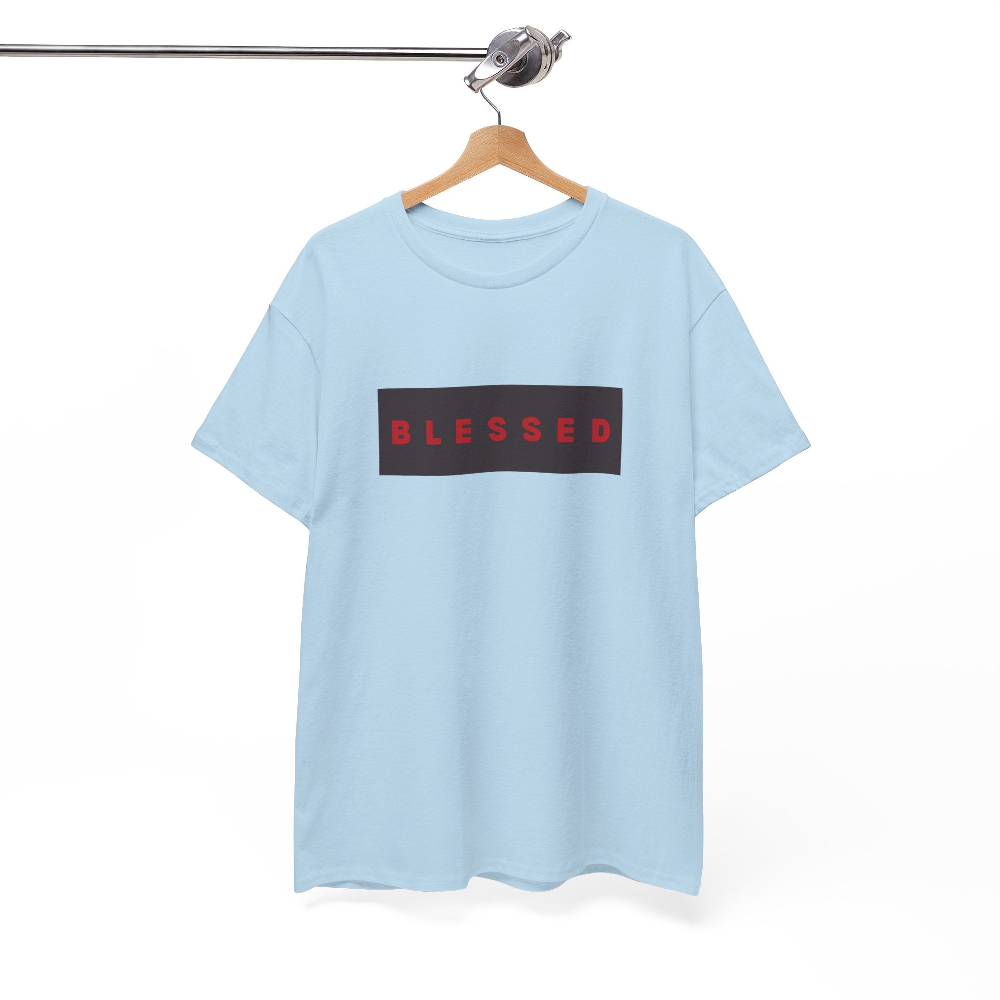 Blessed Box Logo T-Shirt — Minimal Christian Faith Tee
