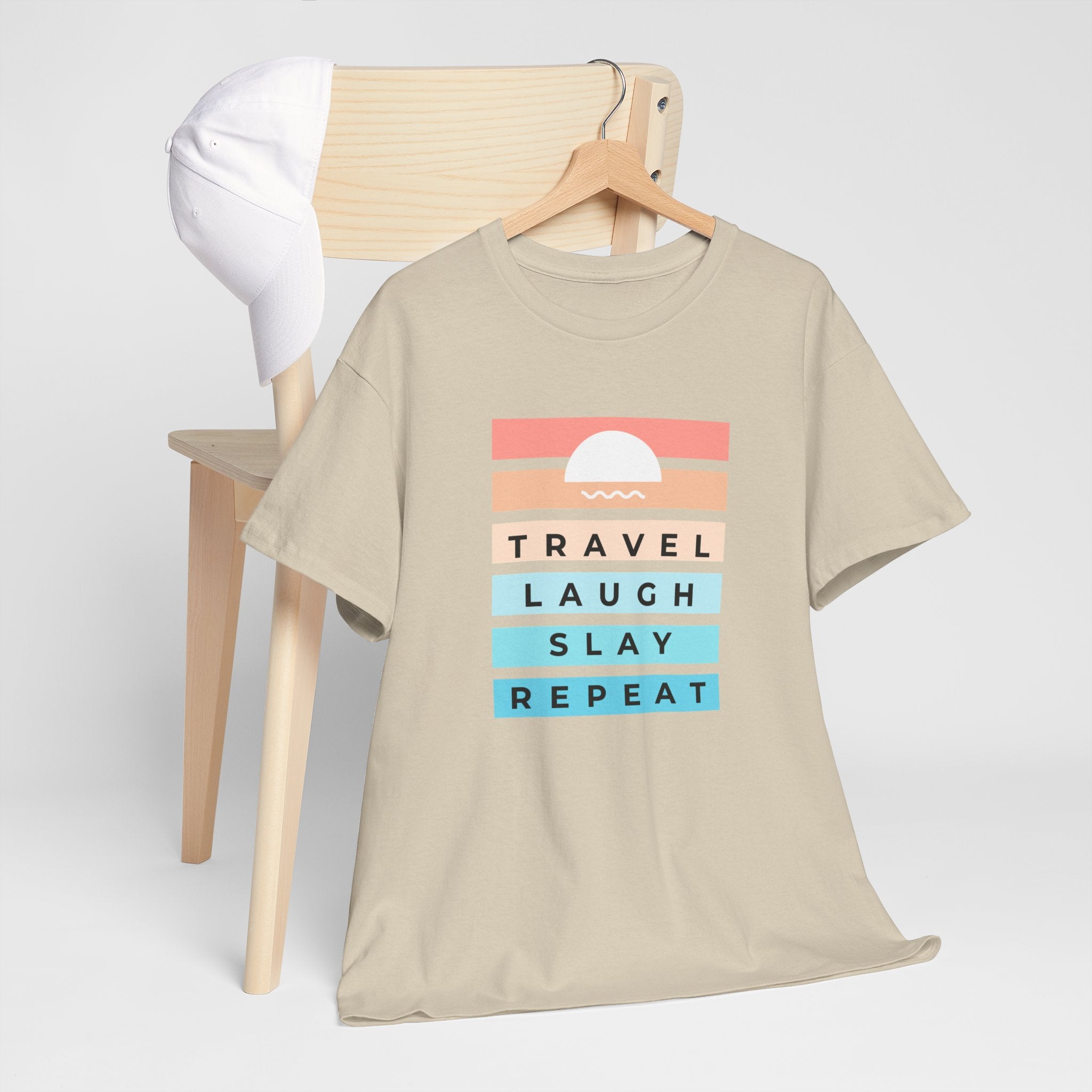 Travel Laugh Slay Repeat Tee