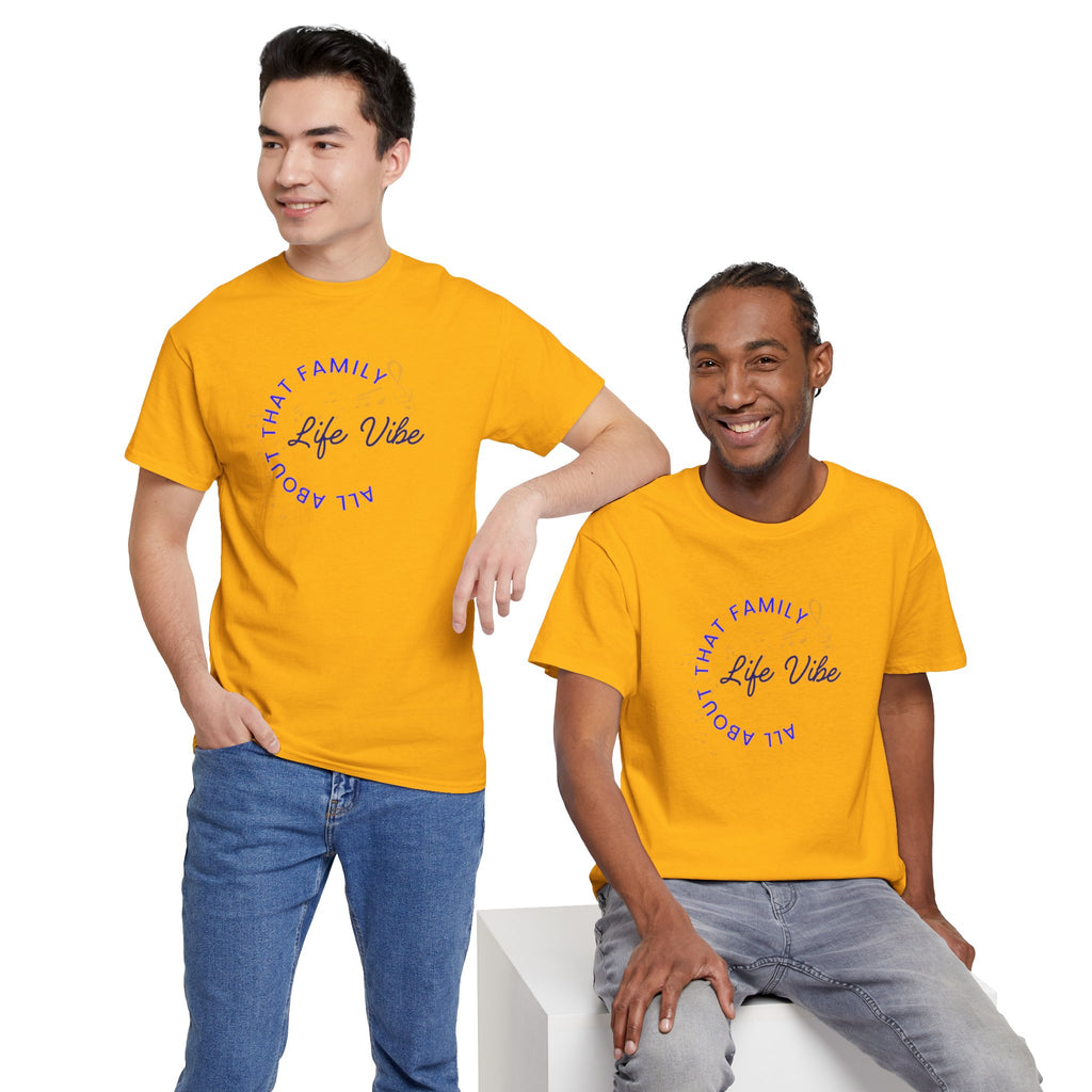 "All About My Family" Life Vibe T-Shirt —Minimal Circle Graphic Tee
