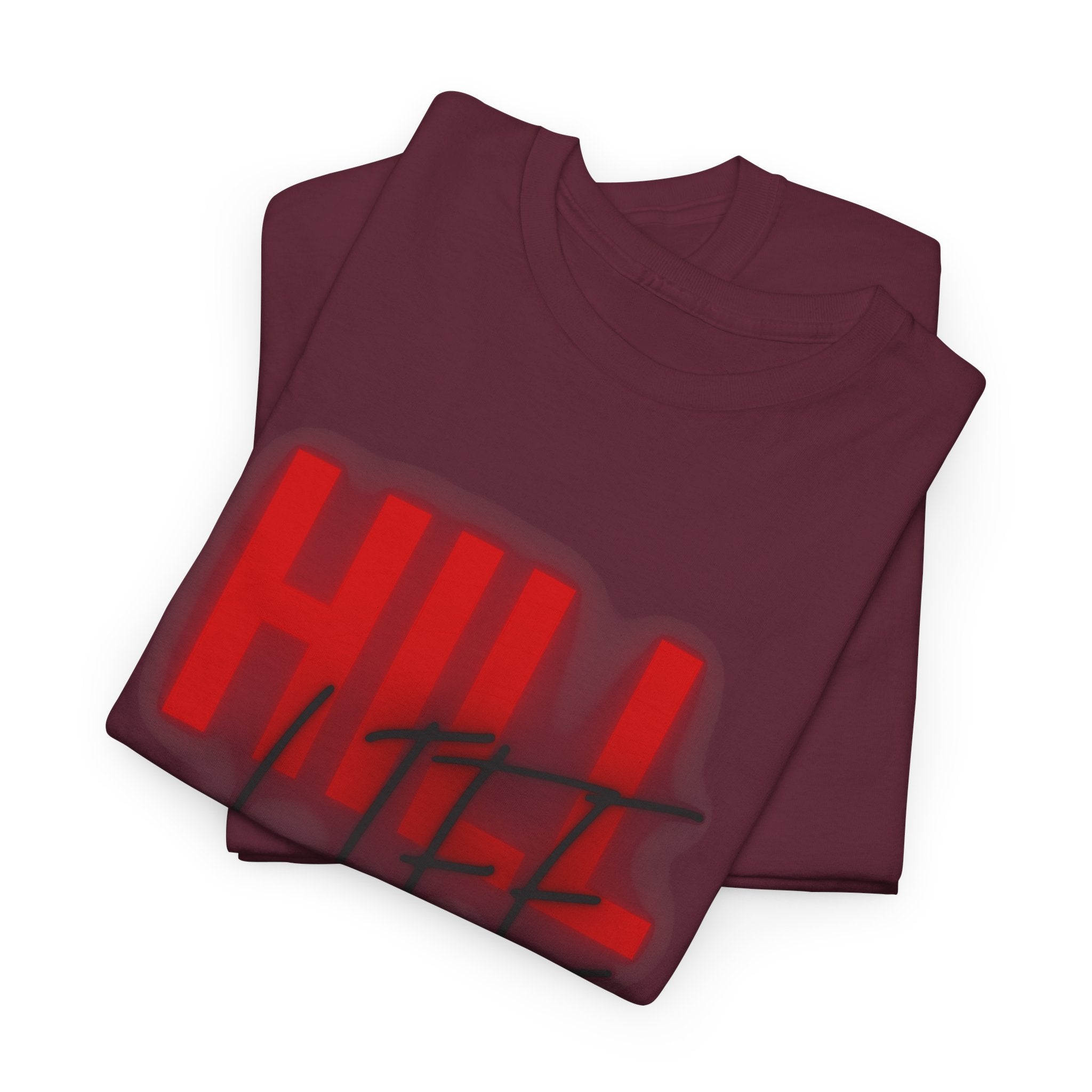Hill Life Tee — Red Gradient Graphic T-Shirt